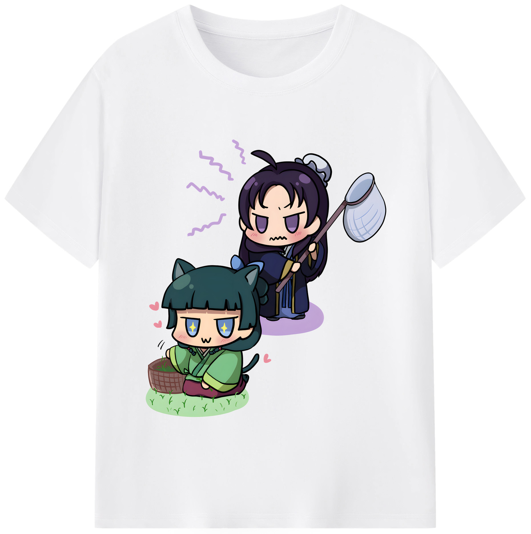 （画像用） 薬屋のひとりごと The Apothecary Diaries 綿100％半袖Tシャツ（フロントプリント）