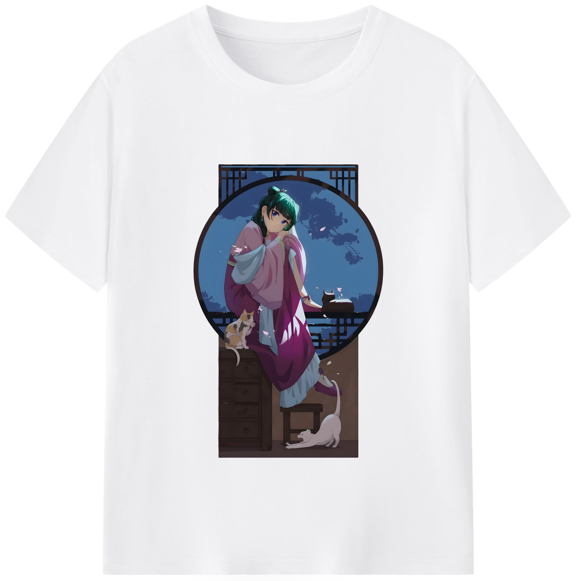 （画像用） 薬屋のひとりごと The Apothecary Diaries 綿100％半袖Tシャツ（フロントプリント）