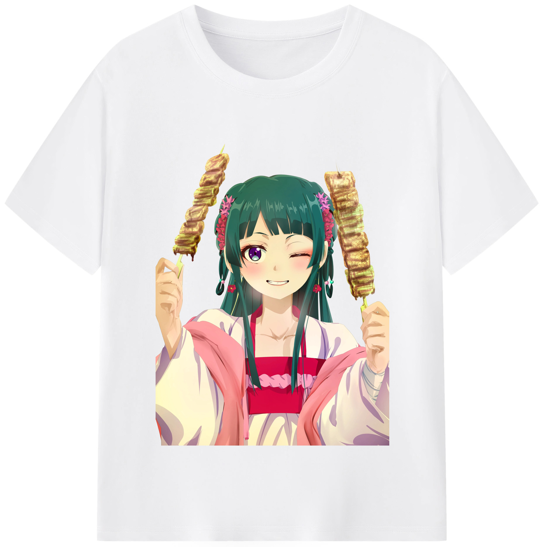 （画像用） 薬屋のひとりごと The Apothecary Diaries 綿100％半袖Tシャツ（フロントプリント）
