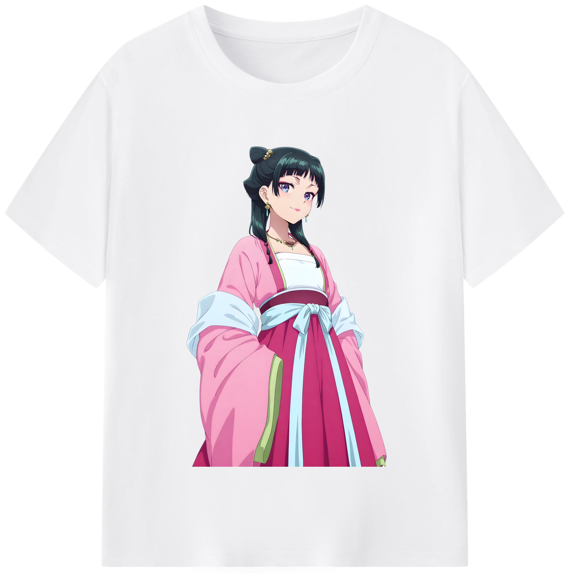 （画像用） 薬屋のひとりごと The Apothecary Diaries 綿100％半袖Tシャツ（フロントプリント）