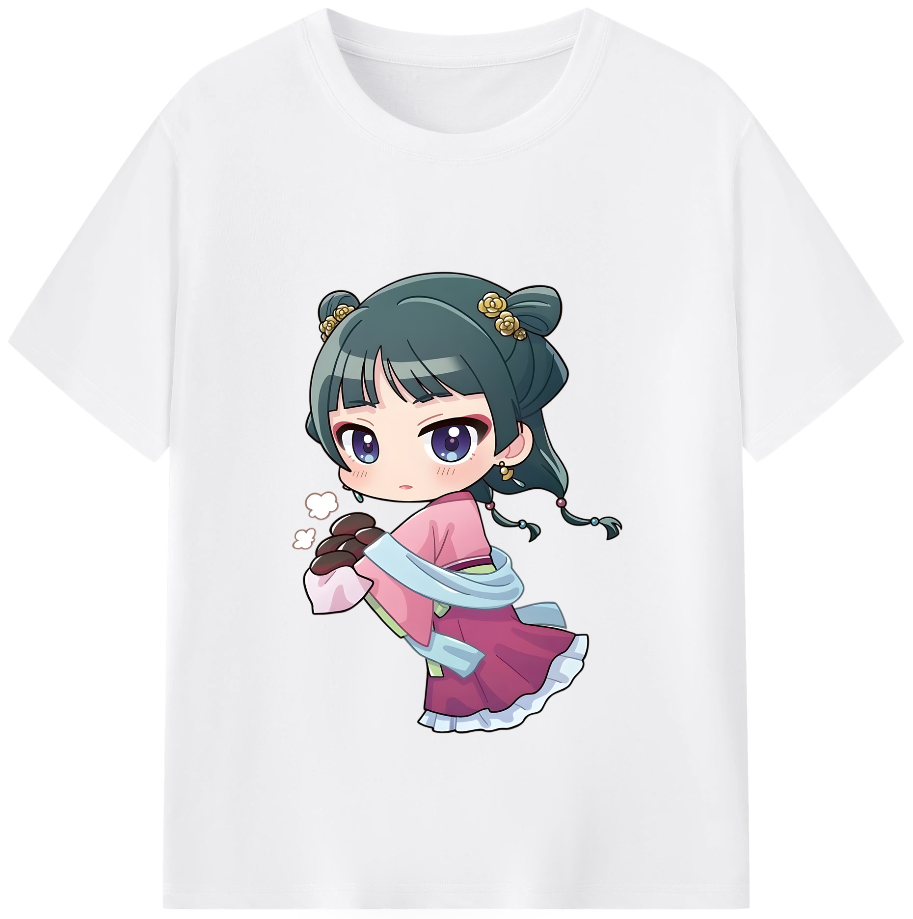 （画像用） 薬屋のひとりごと The Apothecary Diaries 綿100％半袖Tシャツ（フロントプリント）