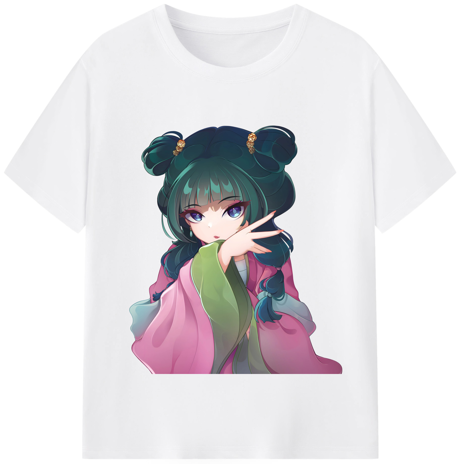 （画像用） 薬屋のひとりごと The Apothecary Diaries 綿100％半袖Tシャツ（フロントプリント）