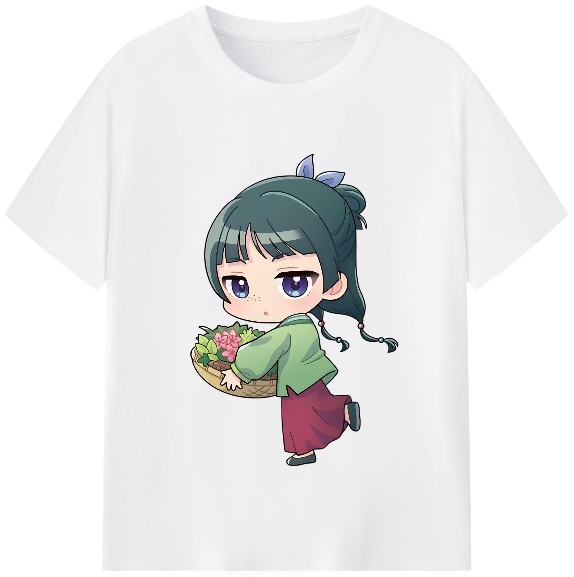 （画像用） 薬屋のひとりごと The Apothecary Diaries 綿100％半袖Tシャツ（フロントプリント）