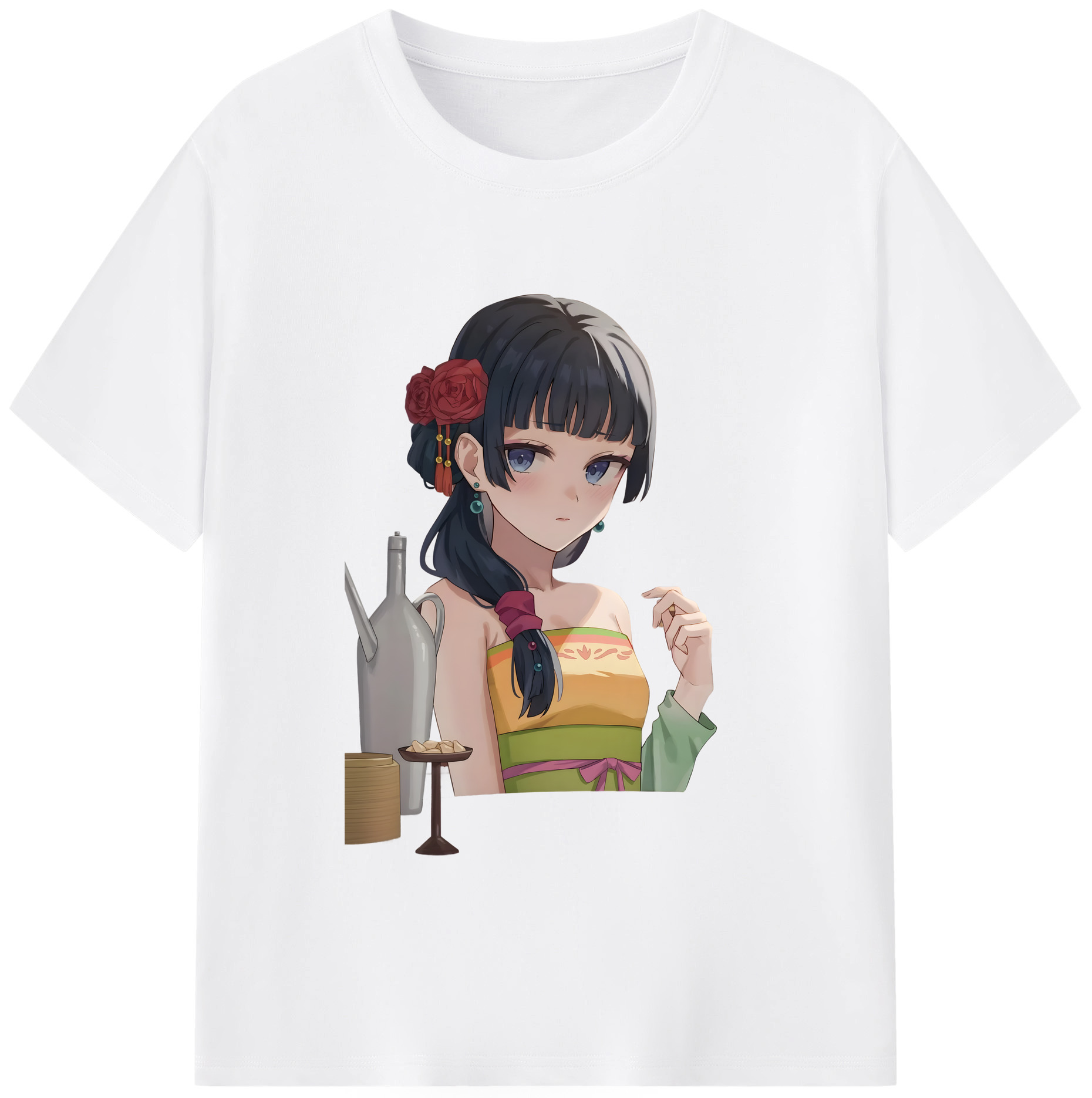 （画像用） 薬屋のひとりごと The Apothecary Diaries 綿100％半袖Tシャツ（フロントプリント）