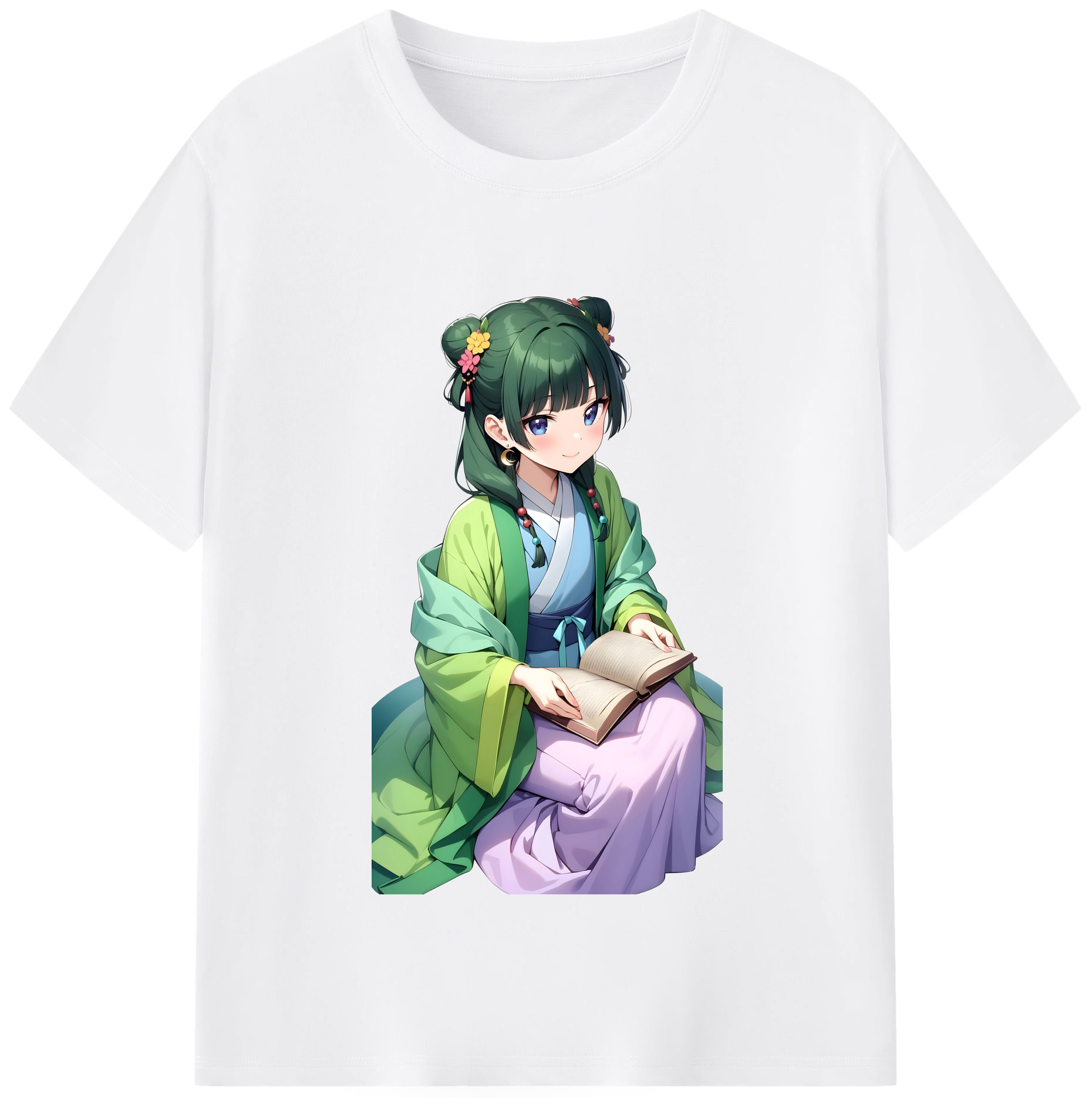 （画像用） 薬屋のひとりごと The Apothecary Diaries 綿100％半袖Tシャツ（フロントプリント）