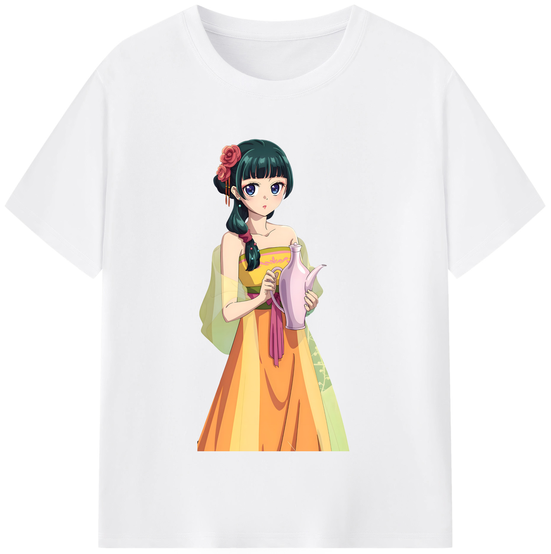 （画像用） 薬屋のひとりごと The Apothecary Diaries 綿100％半袖Tシャツ（フロントプリント）