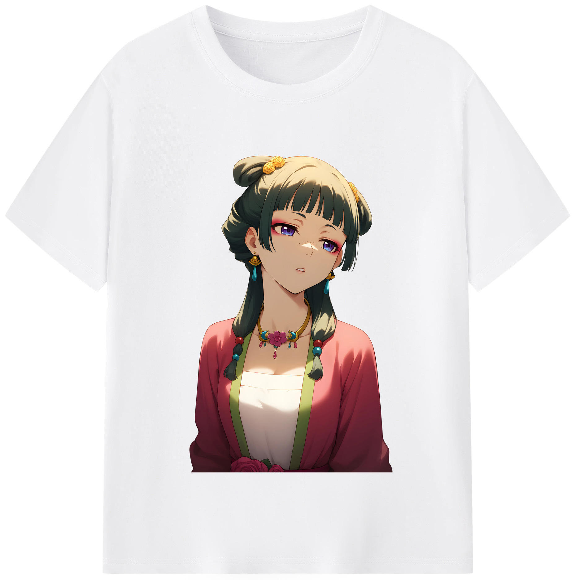 （画像用） 薬屋のひとりごと The Apothecary Diaries 綿100％半袖Tシャツ（フロントプリント）