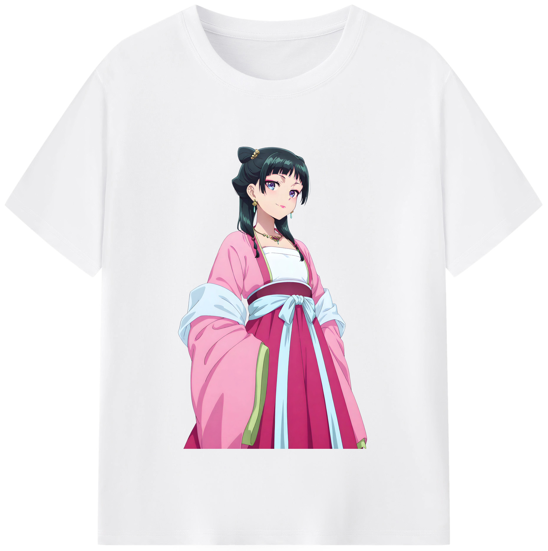 （画像用） 薬屋のひとりごと The Apothecary Diaries 綿100％半袖Tシャツ（フロントプリント）