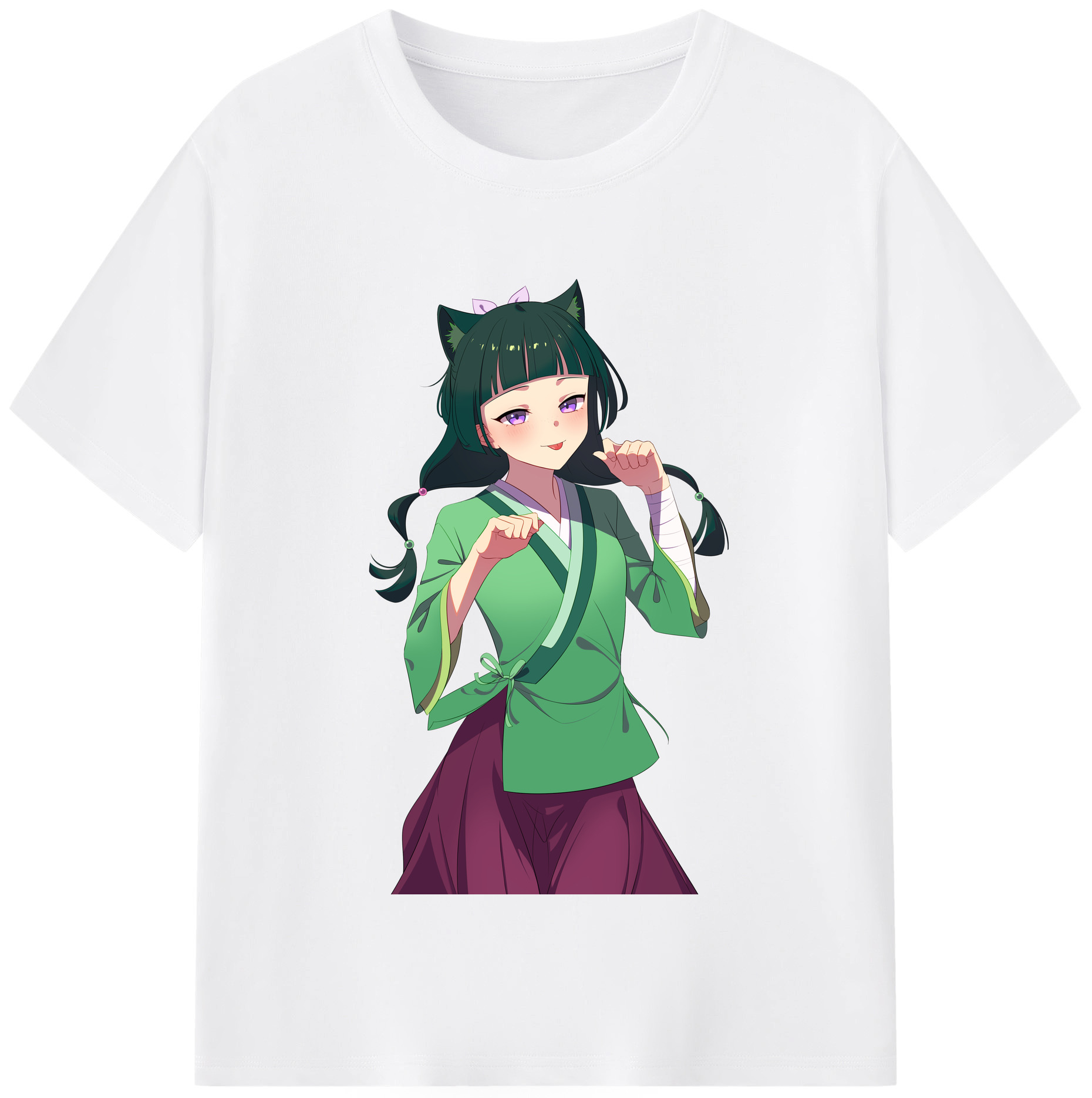 （画像用） 薬屋のひとりごと The Apothecary Diaries 綿100％半袖Tシャツ（フロントプリント）