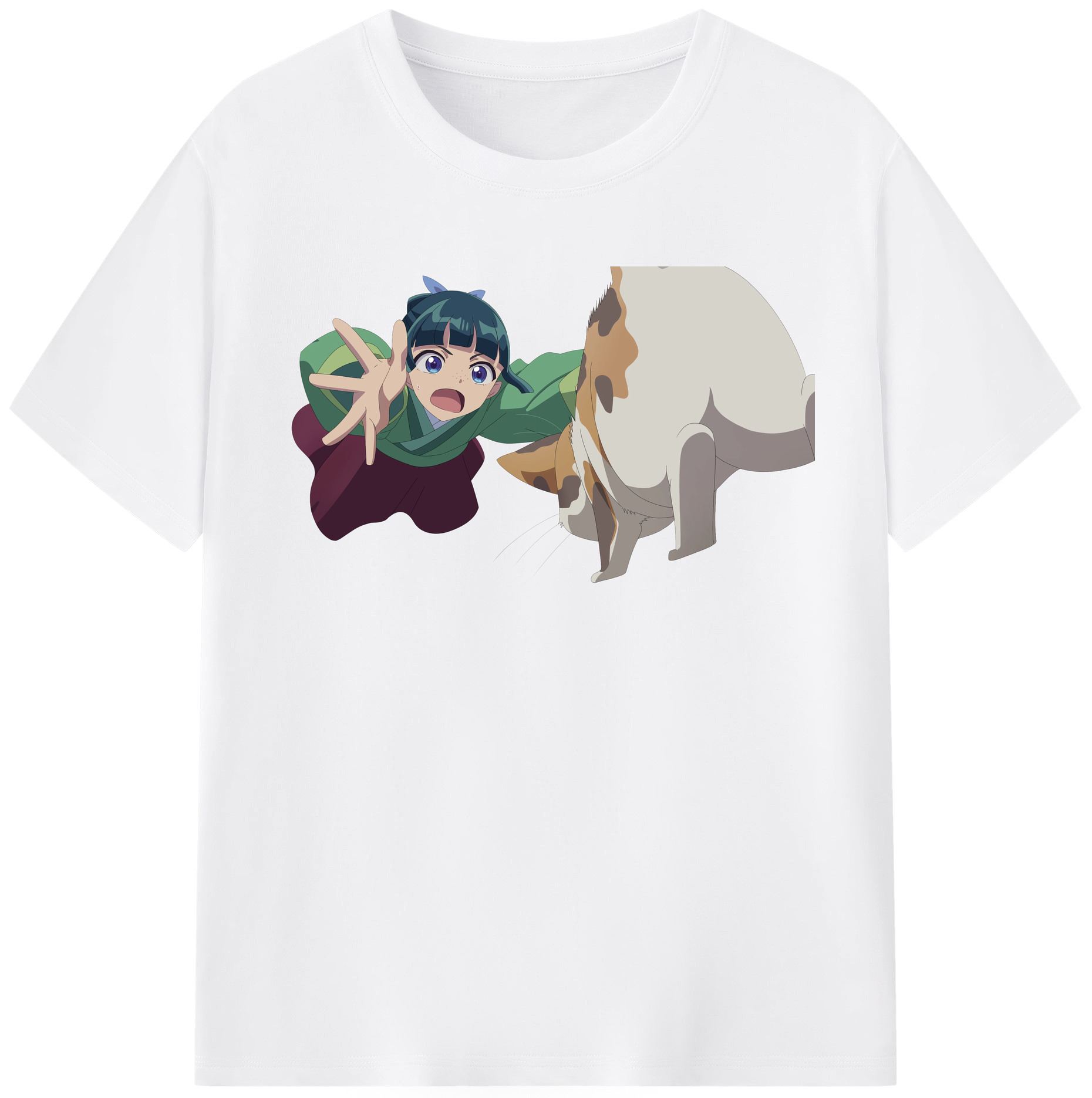 （画像用） 薬屋のひとりごと The Apothecary Diaries 綿100％半袖Tシャツ（フロントプリント）