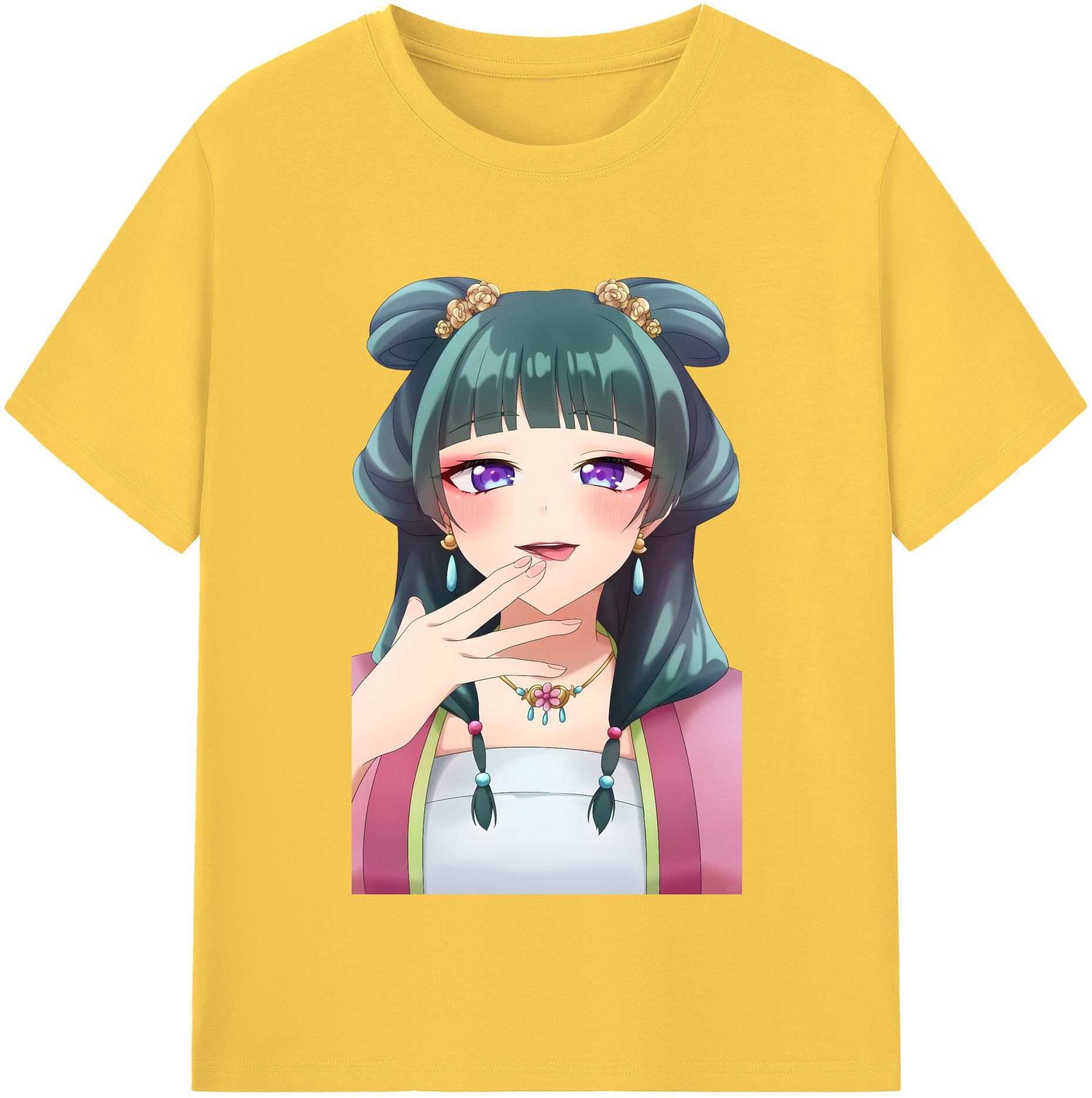 （画像用） 薬屋のひとりごと The Apothecary Diaries 綿100％半袖Tシャツ（フロントプリント）