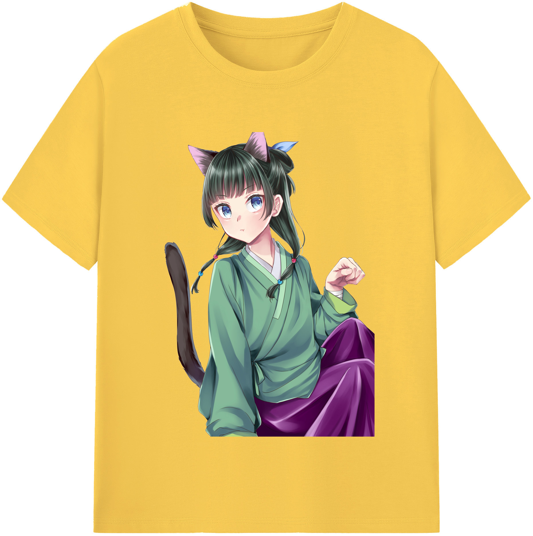 （画像用） 薬屋のひとりごと The Apothecary Diaries 綿100％半袖Tシャツ（フロントプリント）