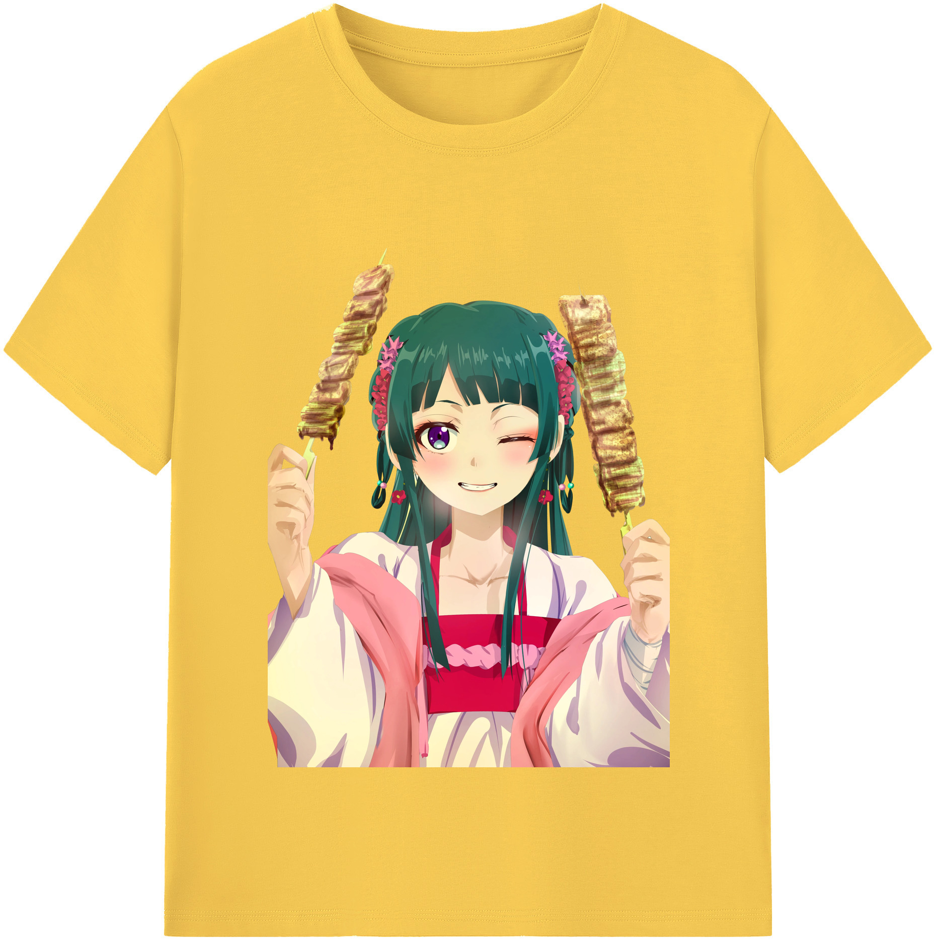 （画像用） 薬屋のひとりごと The Apothecary Diaries 綿100％半袖Tシャツ（フロントプリント）