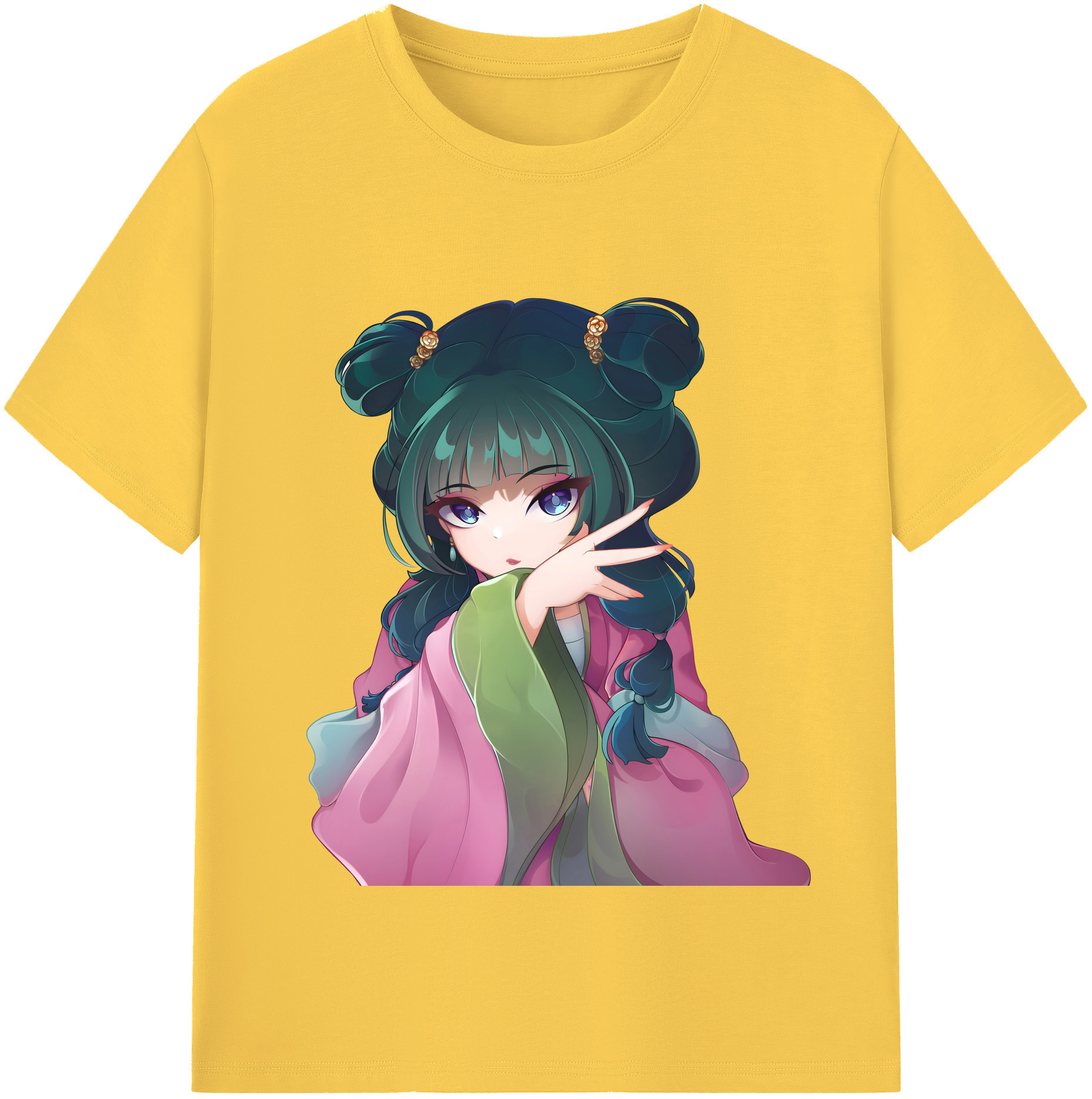 （画像用） 薬屋のひとりごと The Apothecary Diaries 綿100％半袖Tシャツ（フロントプリント）