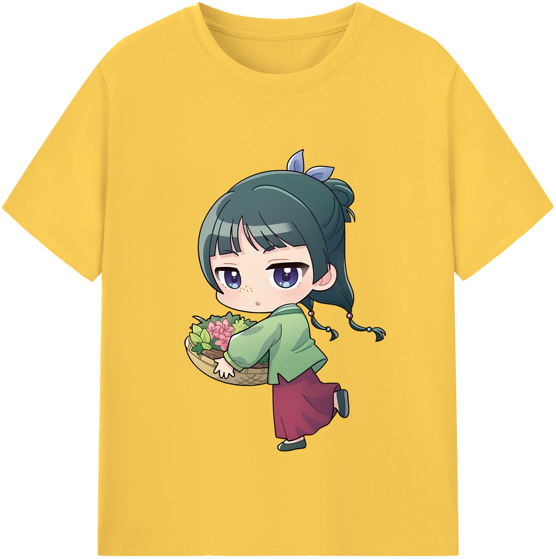（画像用） 薬屋のひとりごと The Apothecary Diaries 綿100％半袖Tシャツ（フロントプリント）