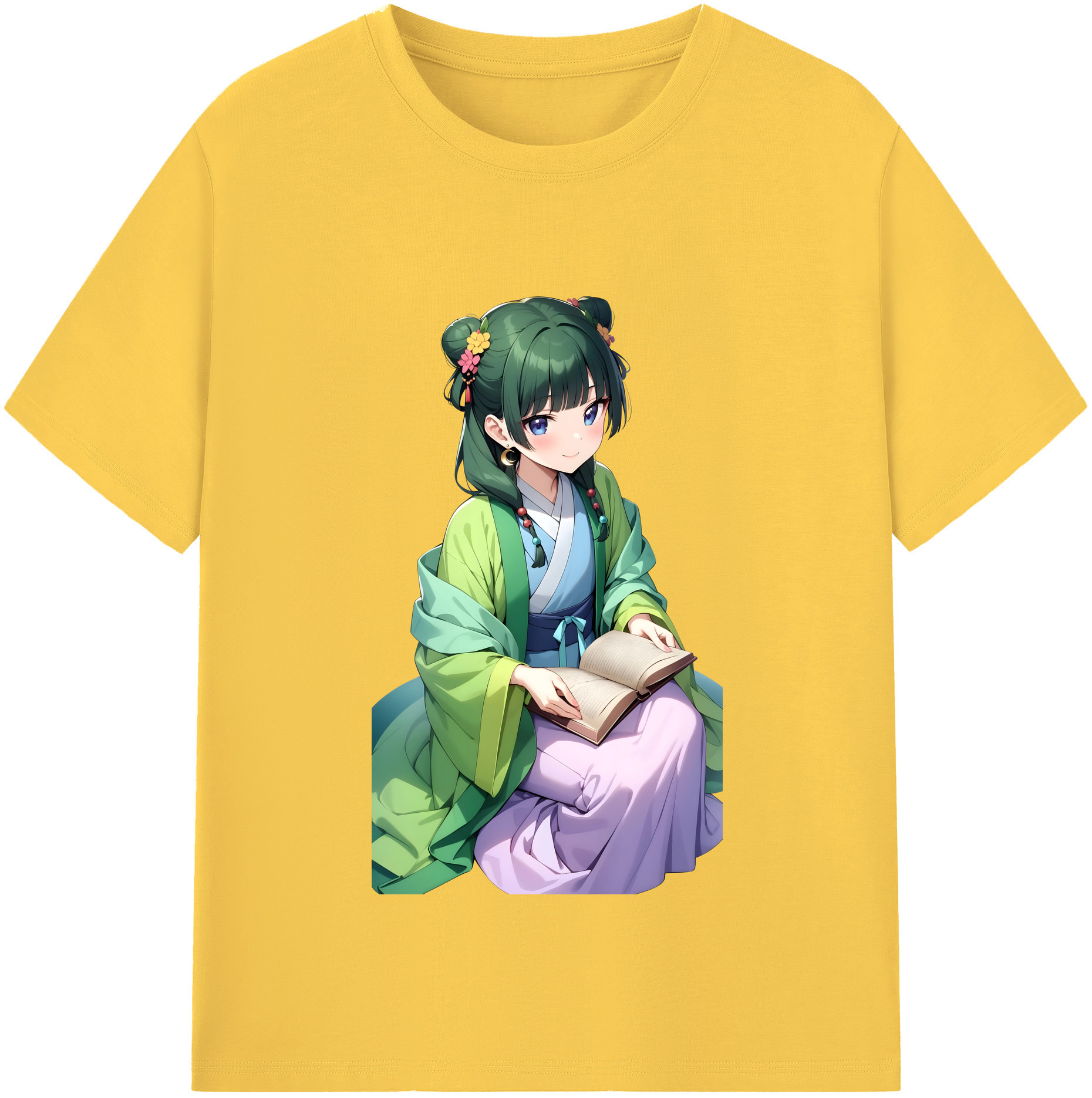 （画像用） 薬屋のひとりごと The Apothecary Diaries 綿100％半袖Tシャツ（フロントプリント）