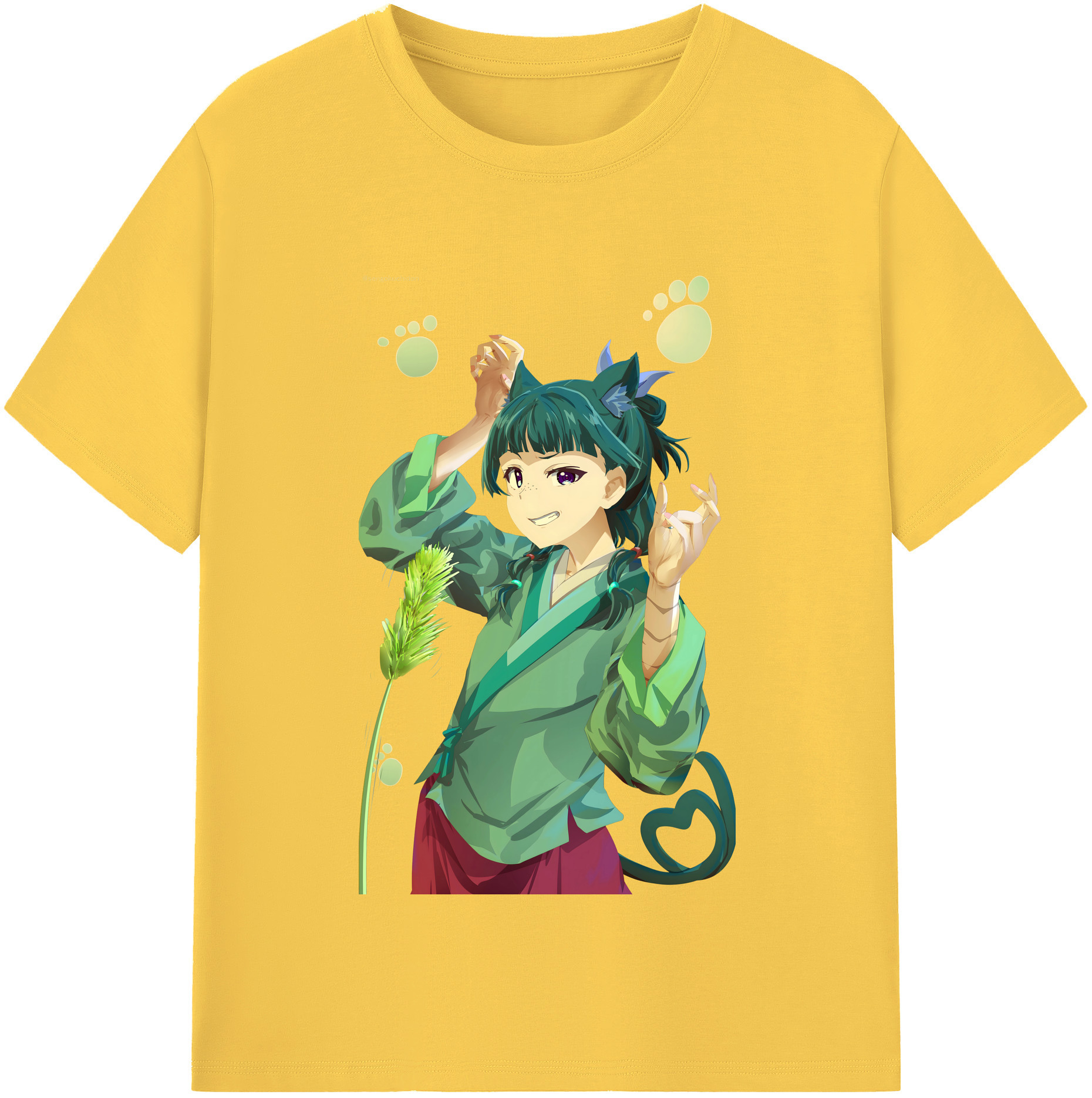 （画像用） 薬屋のひとりごと The Apothecary Diaries 綿100％半袖Tシャツ（フロントプリント）
