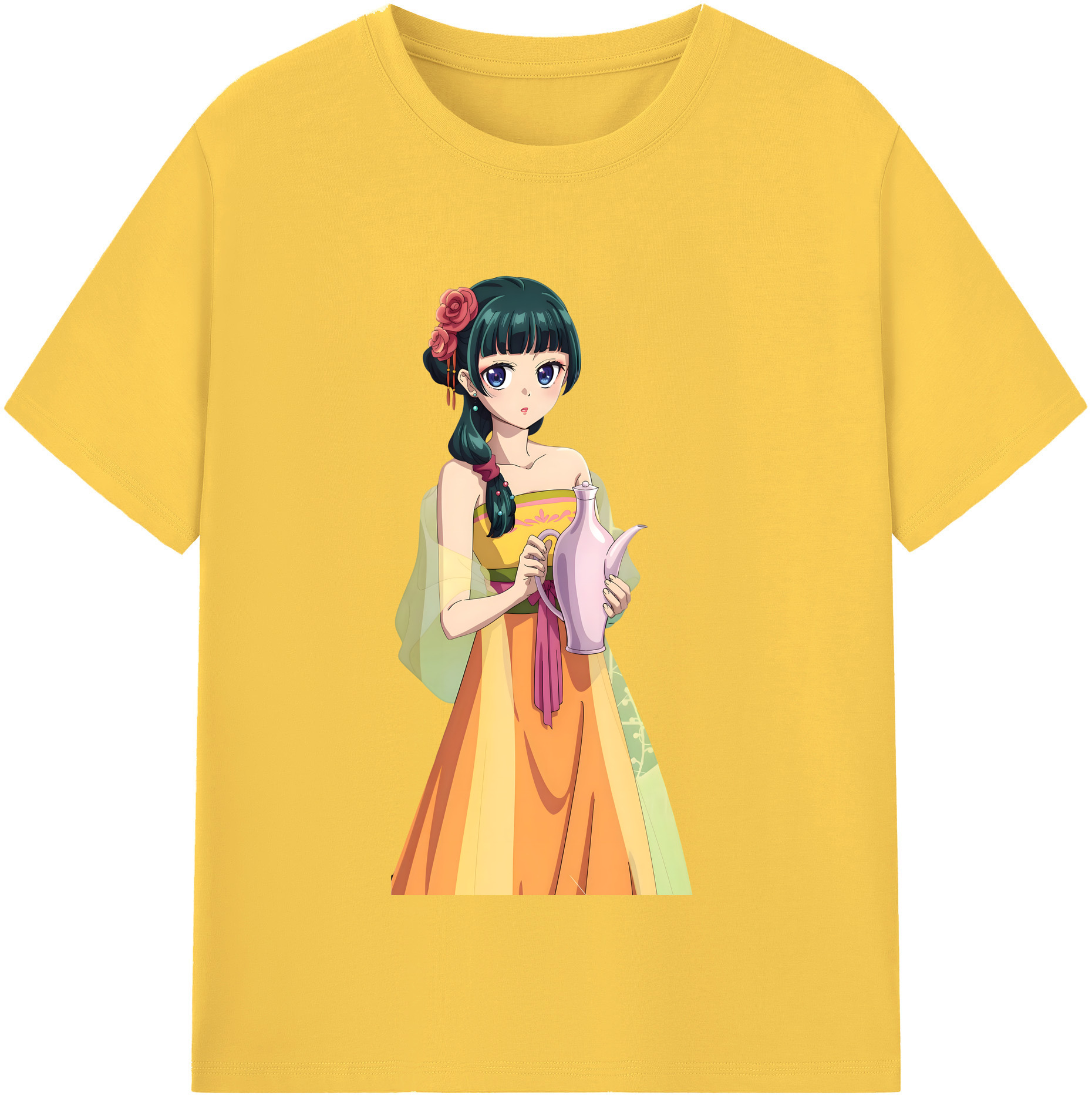 （画像用） 薬屋のひとりごと The Apothecary Diaries 綿100％半袖Tシャツ（フロントプリント）