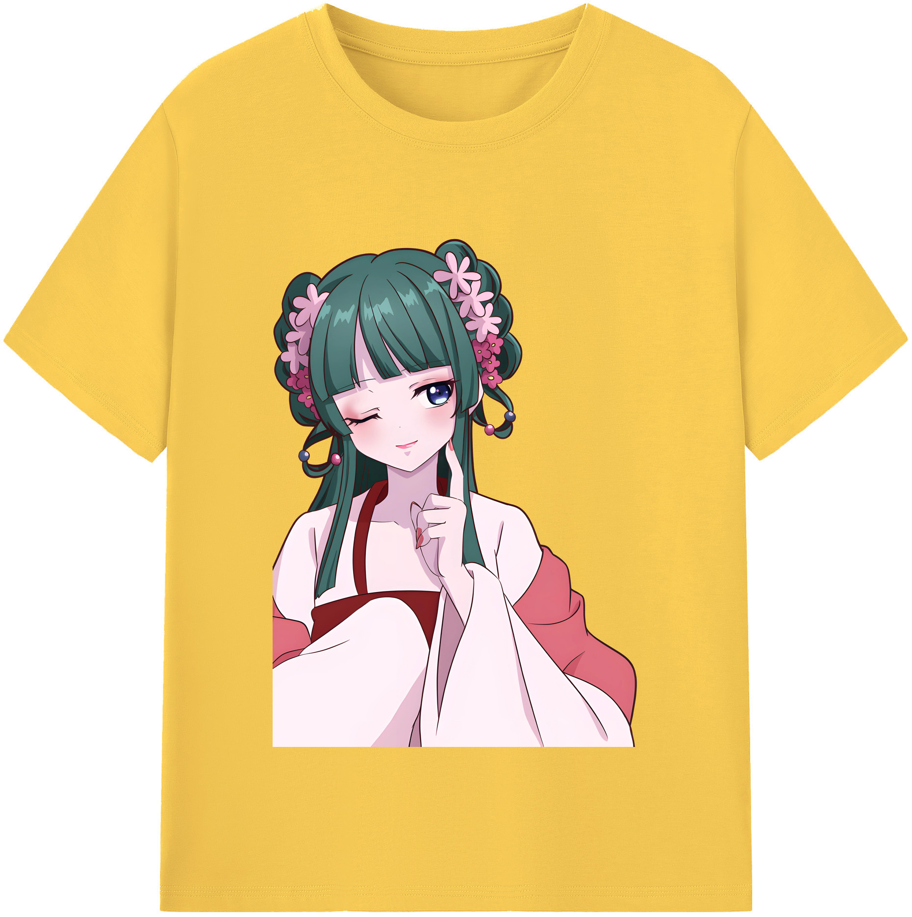 （画像用） 薬屋のひとりごと The Apothecary Diaries 綿100％半袖Tシャツ（フロントプリント）