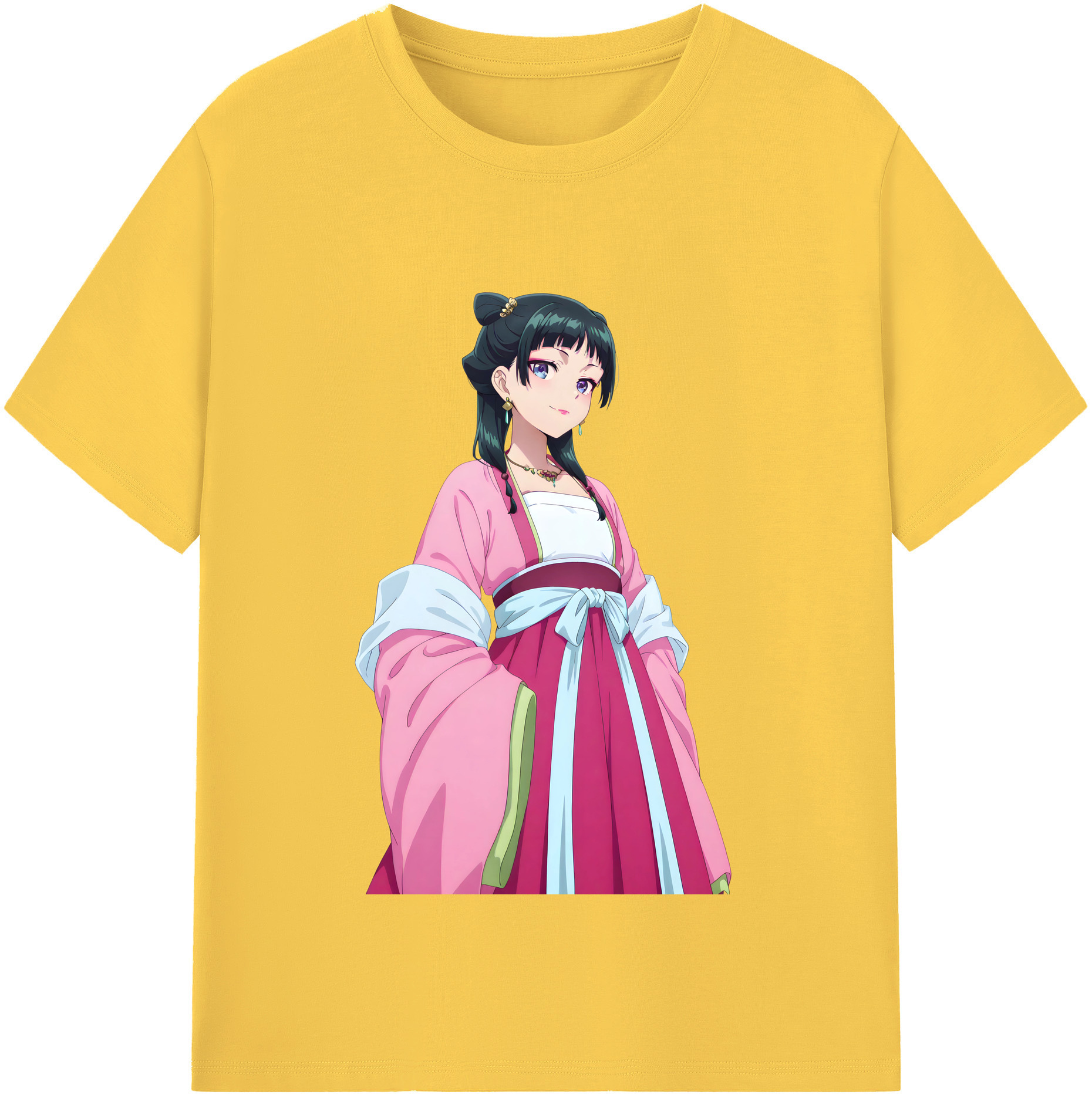 （画像用） 薬屋のひとりごと The Apothecary Diaries 綿100％半袖Tシャツ（フロントプリント）