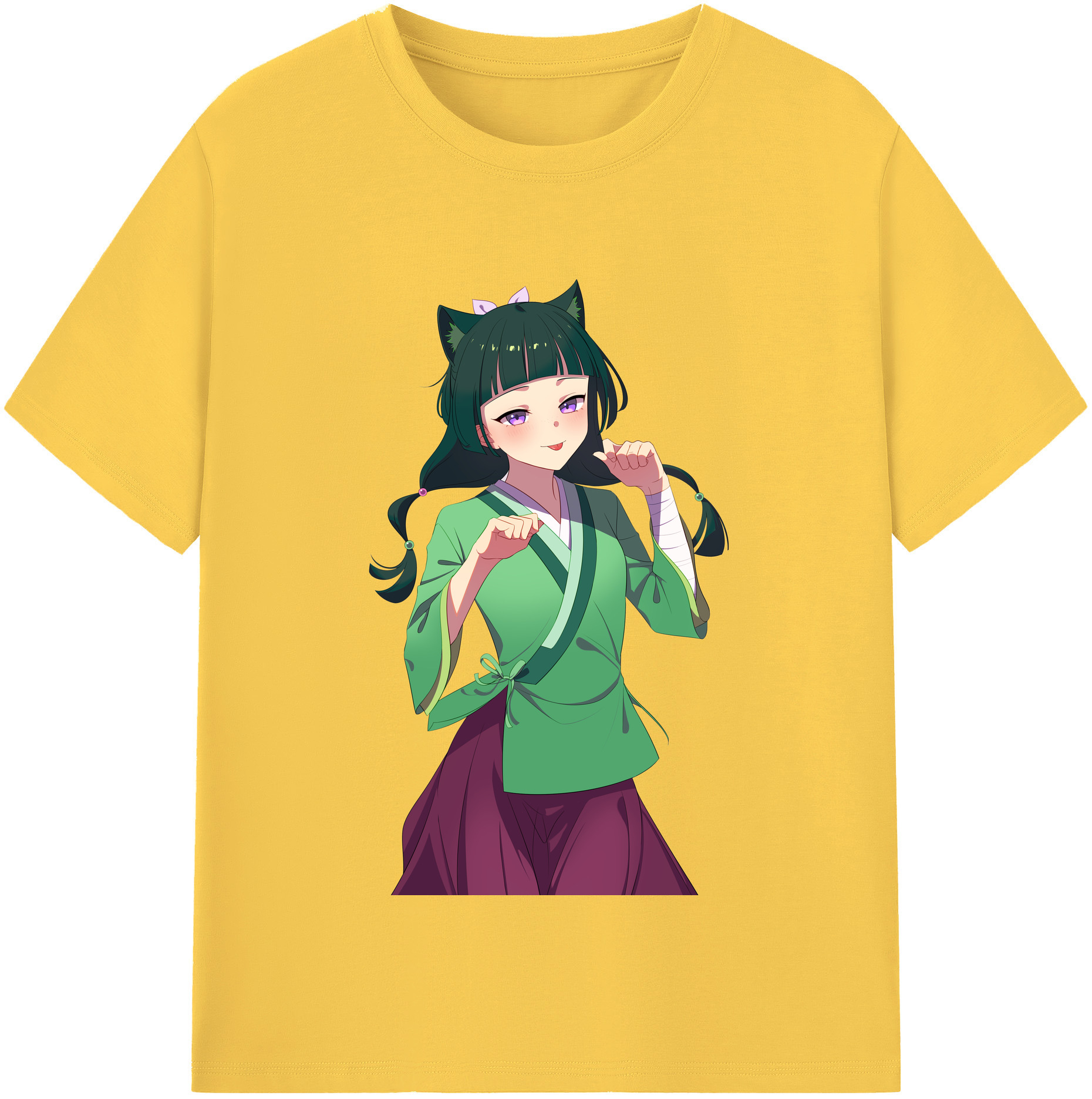 （画像用） 薬屋のひとりごと The Apothecary Diaries 綿100％半袖Tシャツ（フロントプリント）