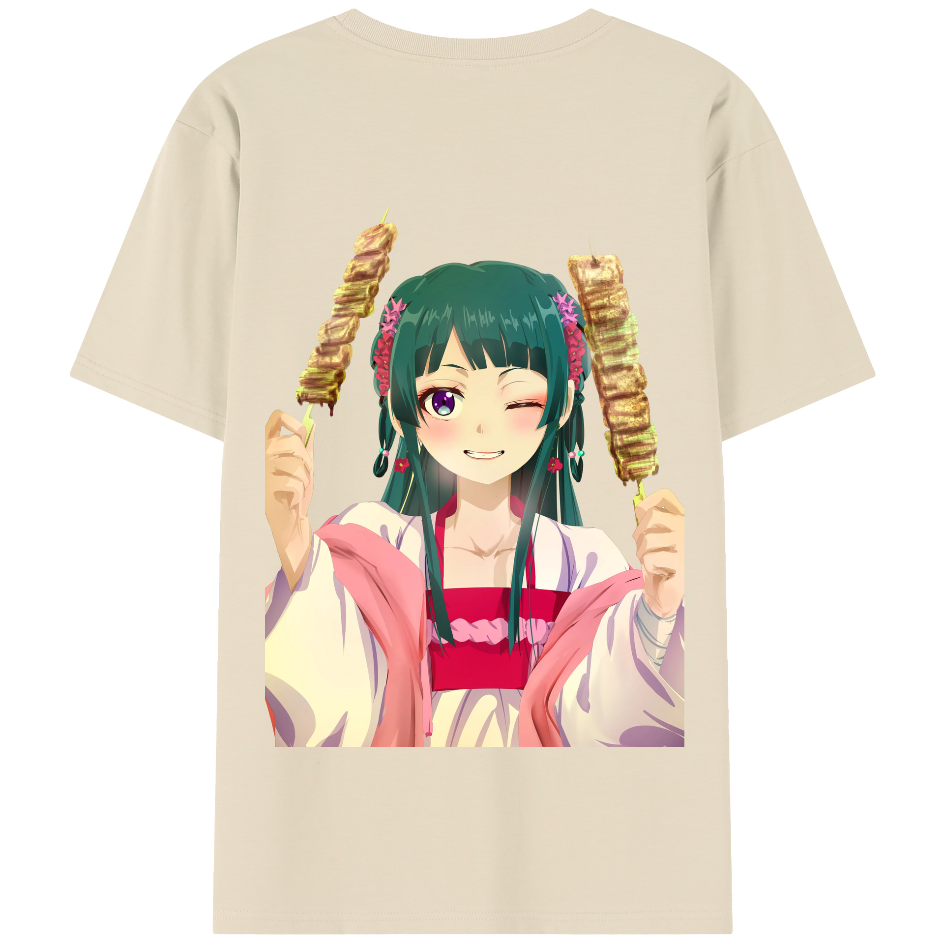 （画像用） 薬屋のひとりごと The Apothecary Diaries 綿100％半袖Tシャツ（背面プリント）