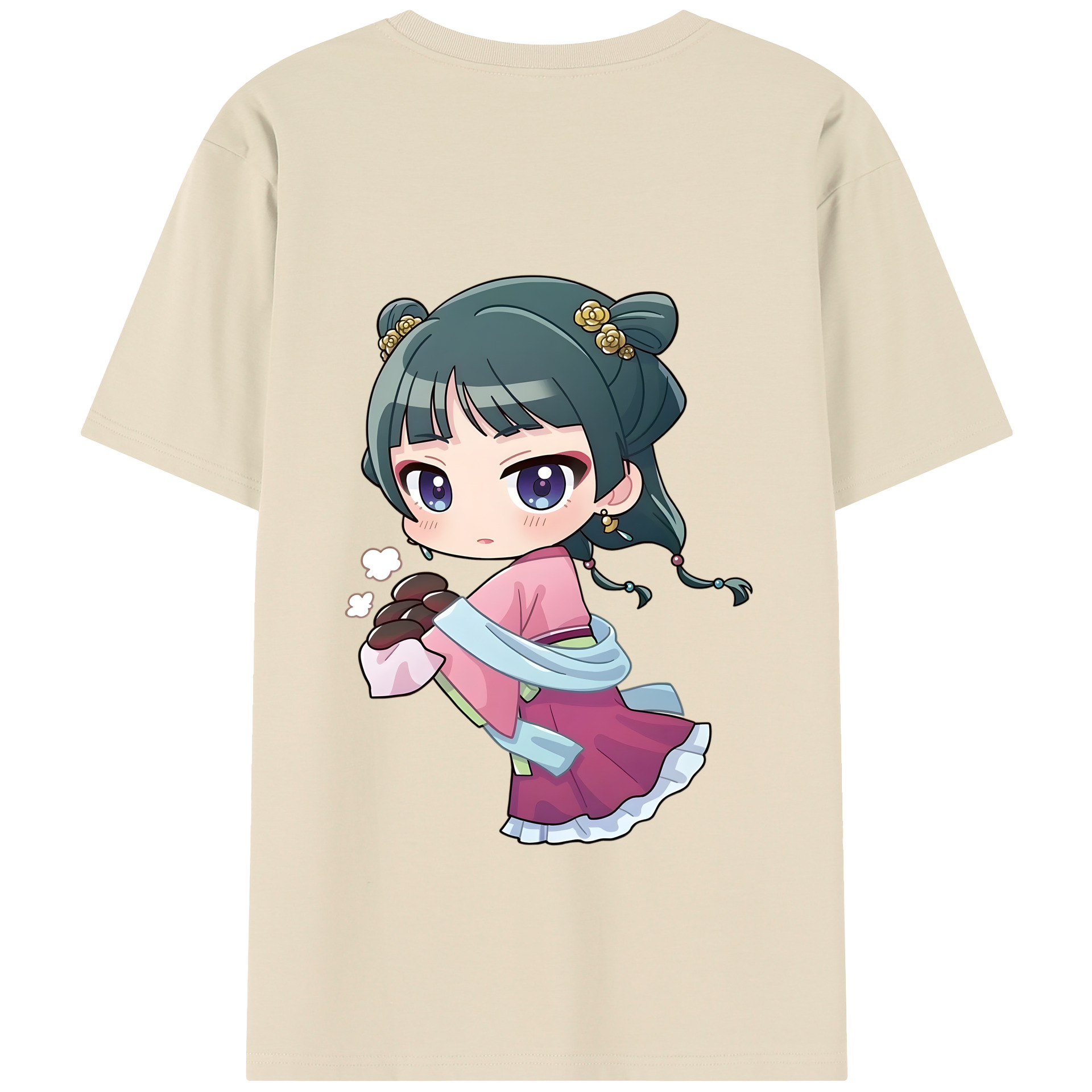 （画像用） 薬屋のひとりごと The Apothecary Diaries 綿100％半袖Tシャツ（背面プリント）