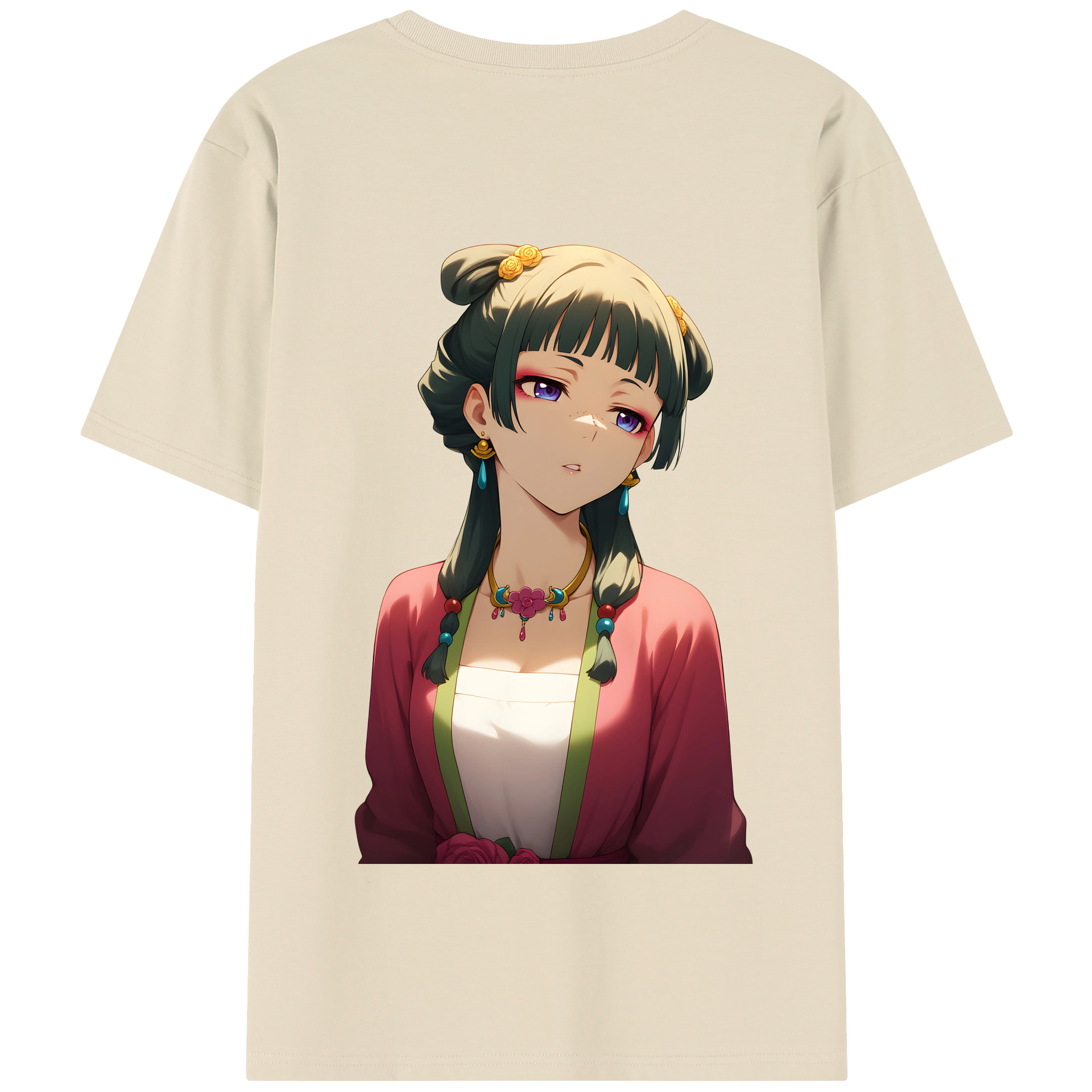 （画像用） 薬屋のひとりごと The Apothecary Diaries 綿100％半袖Tシャツ（背面プリント）