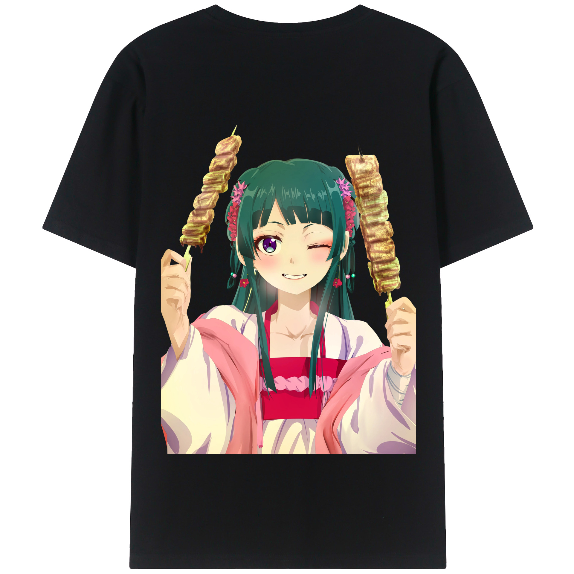 （画像用） 薬屋のひとりごと The Apothecary Diaries 綿100％半袖Tシャツ（背面プリント）