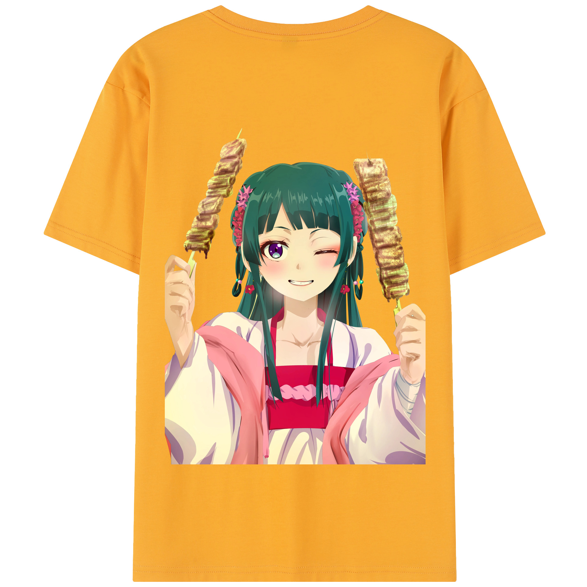 （画像用） 薬屋のひとりごと The Apothecary Diaries 綿100％半袖Tシャツ（背面プリント）