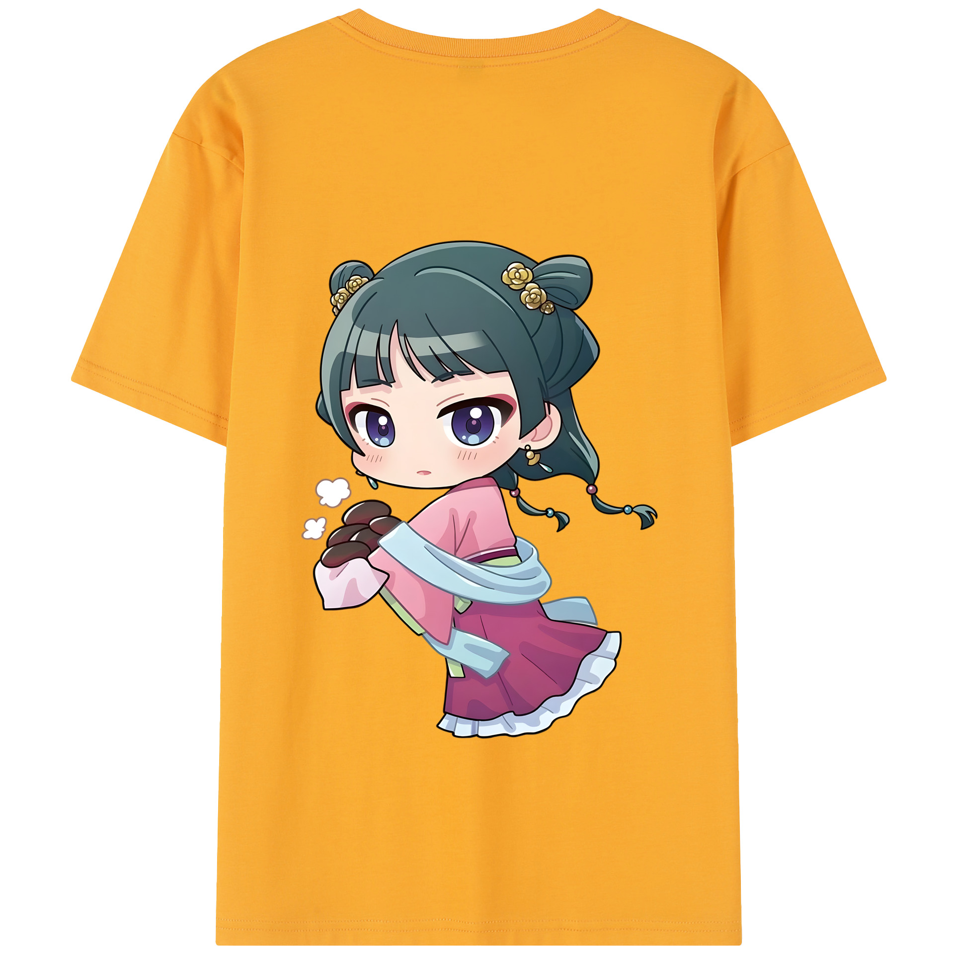 （画像用） 薬屋のひとりごと The Apothecary Diaries 綿100％半袖Tシャツ（背面プリント）