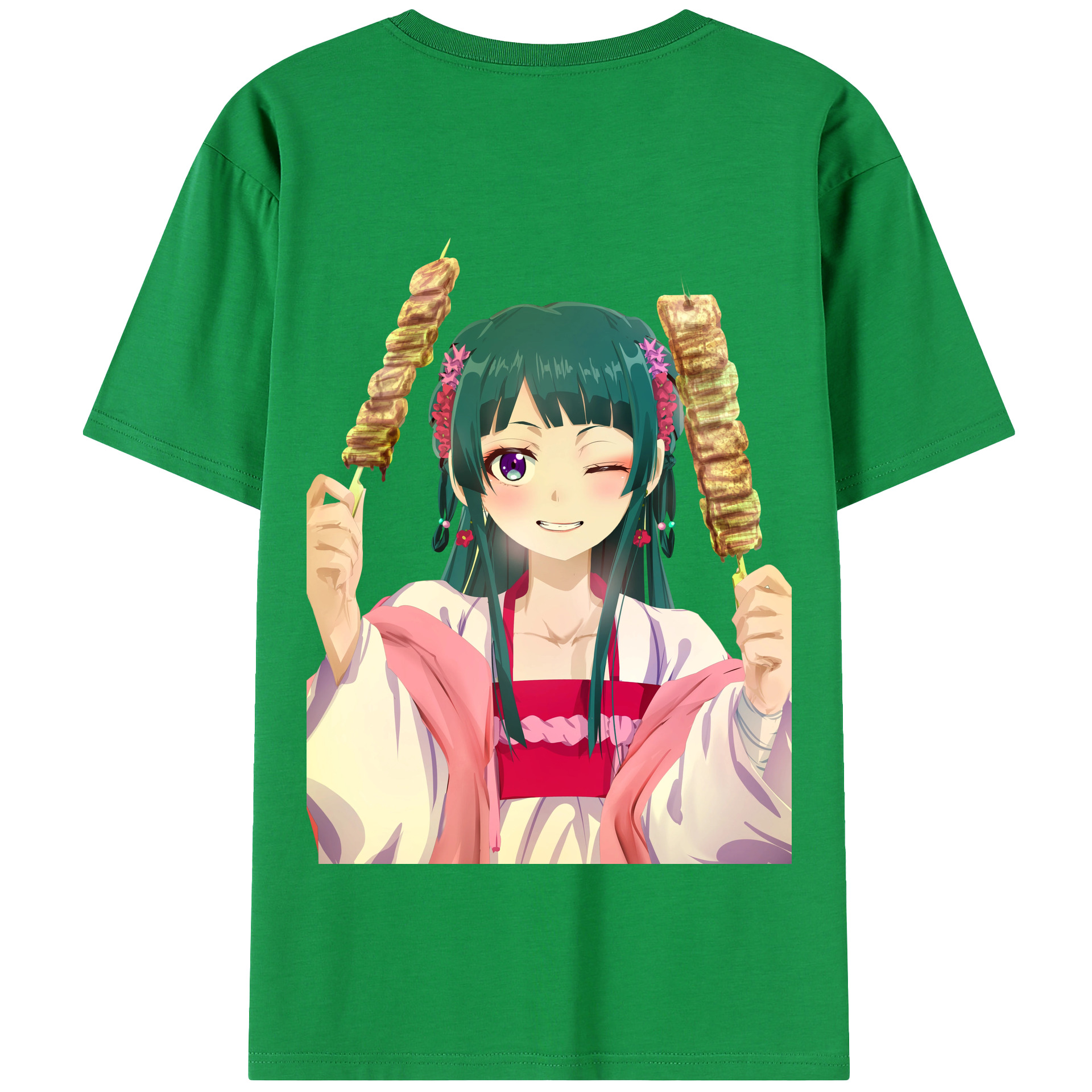 （画像用） 薬屋のひとりごと The Apothecary Diaries 綿100％半袖Tシャツ（背面プリント）