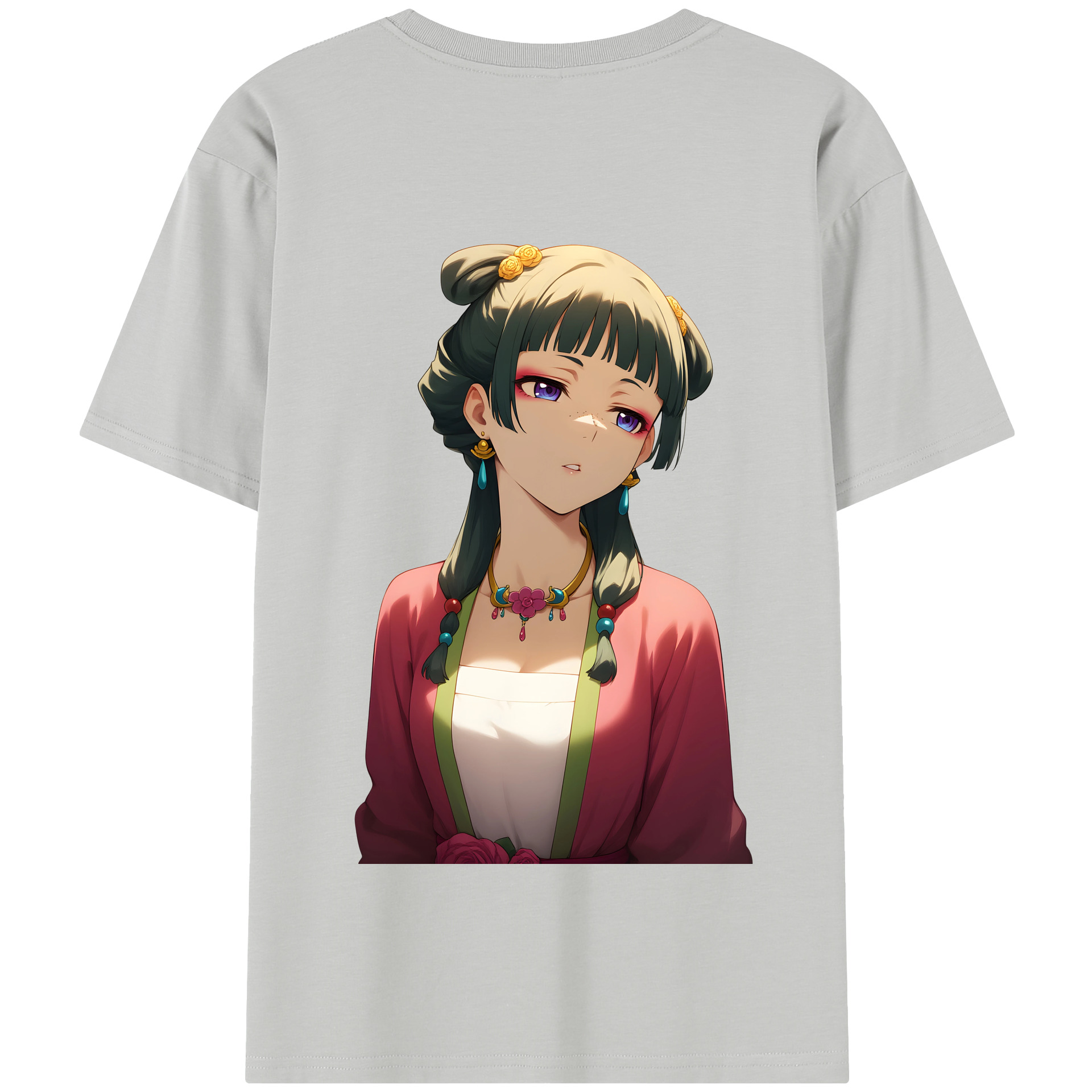 （画像用） 薬屋のひとりごと The Apothecary Diaries 綿100％半袖Tシャツ（背面プリント）