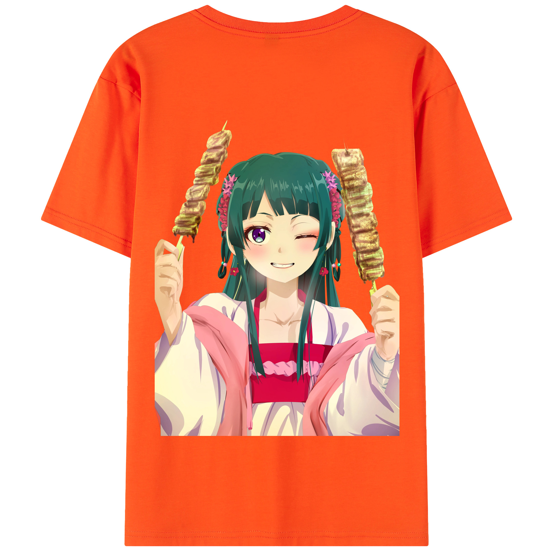 （画像用） 薬屋のひとりごと The Apothecary Diaries 綿100％半袖Tシャツ（背面プリント）