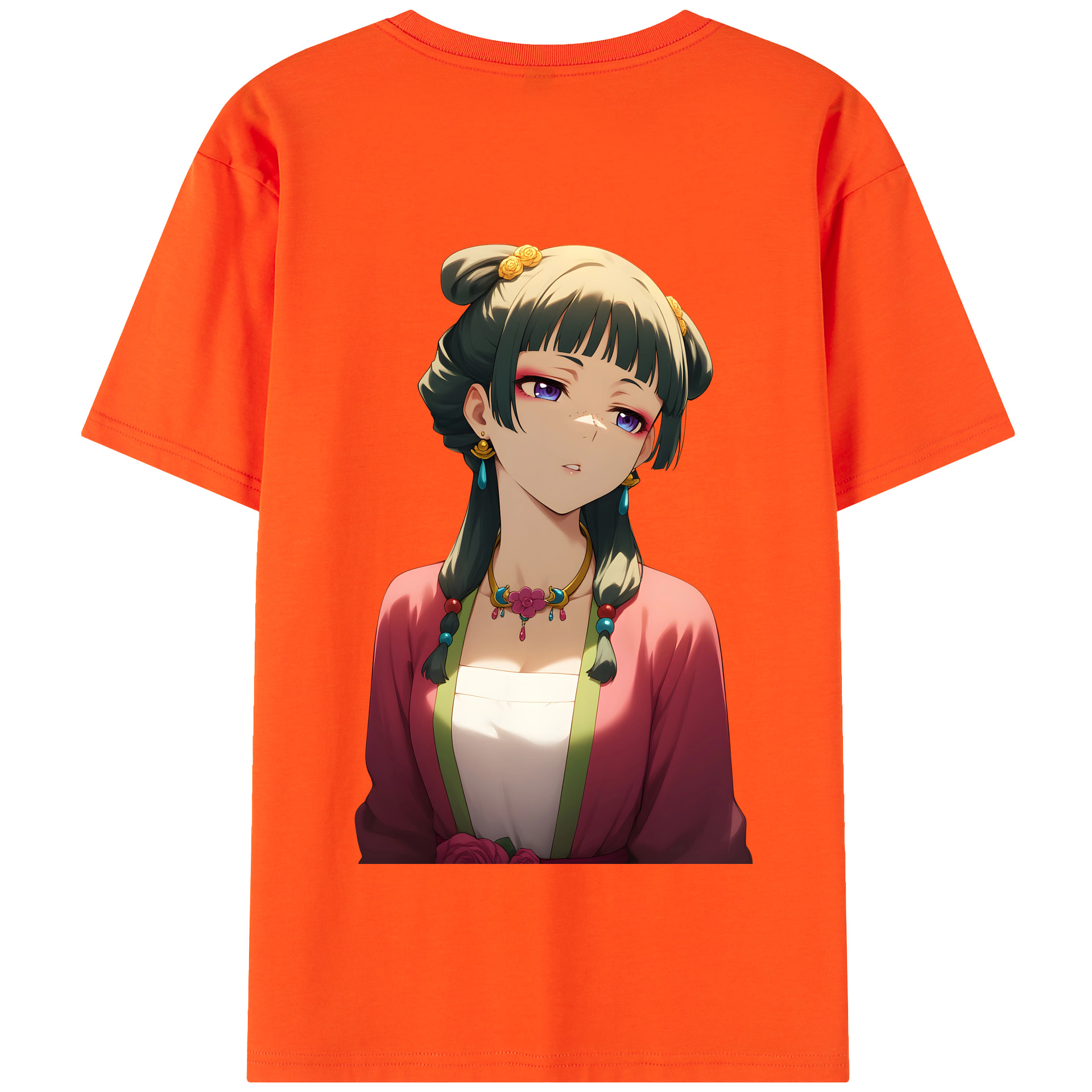 （画像用） 薬屋のひとりごと The Apothecary Diaries 綿100％半袖Tシャツ（背面プリント）