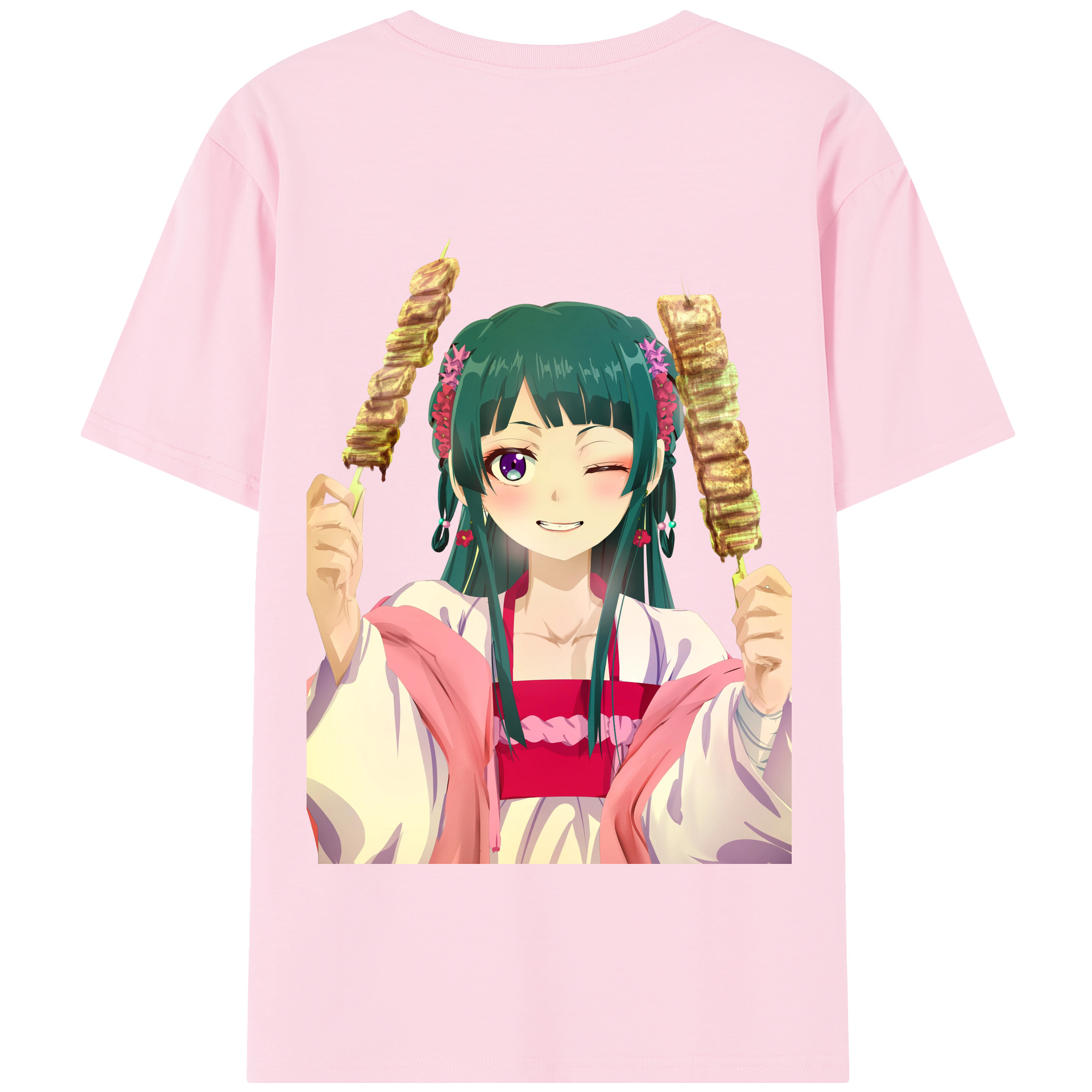 （画像用） 薬屋のひとりごと The Apothecary Diaries 綿100％半袖Tシャツ（背面プリント）
