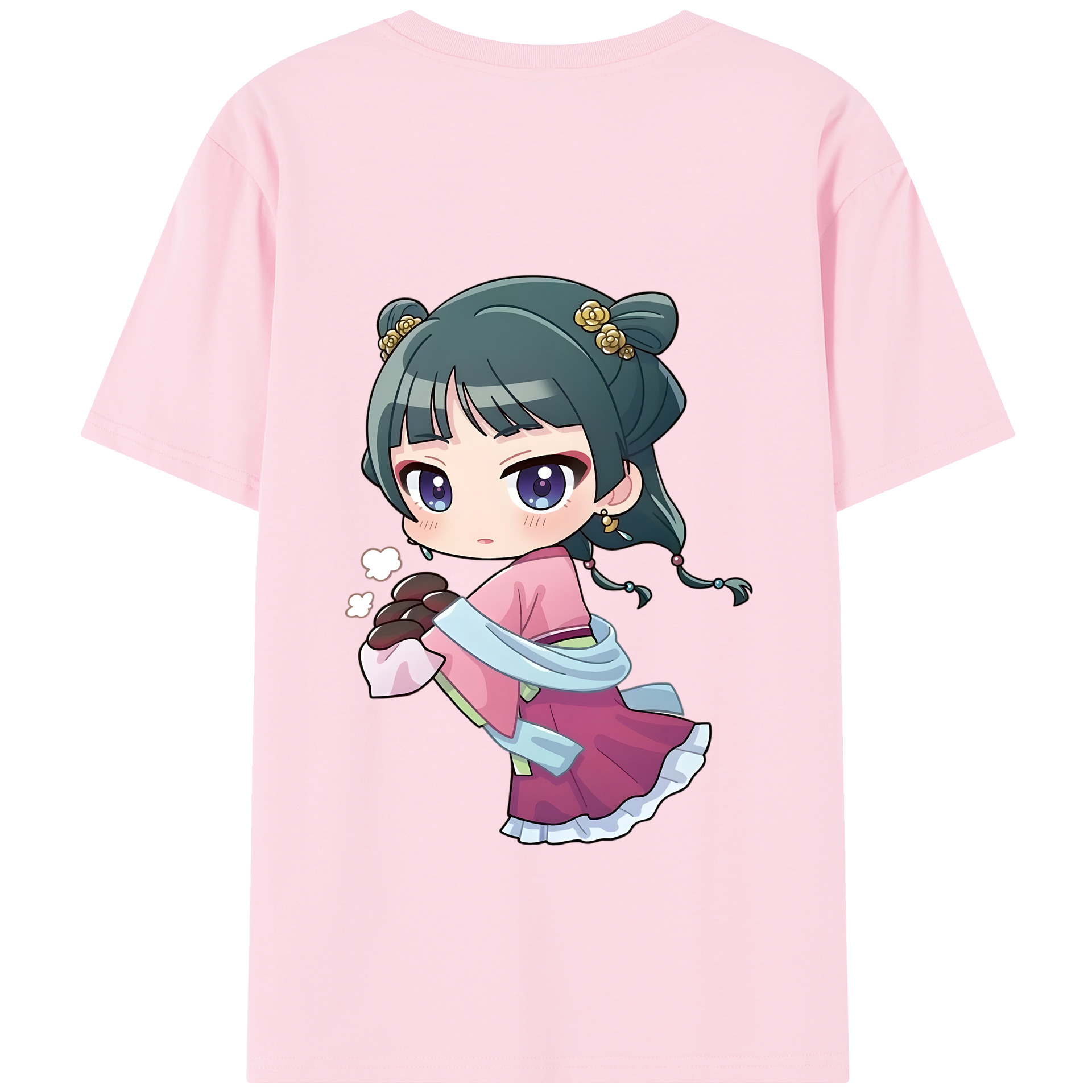 （画像用） 薬屋のひとりごと The Apothecary Diaries 綿100％半袖Tシャツ（背面プリント）