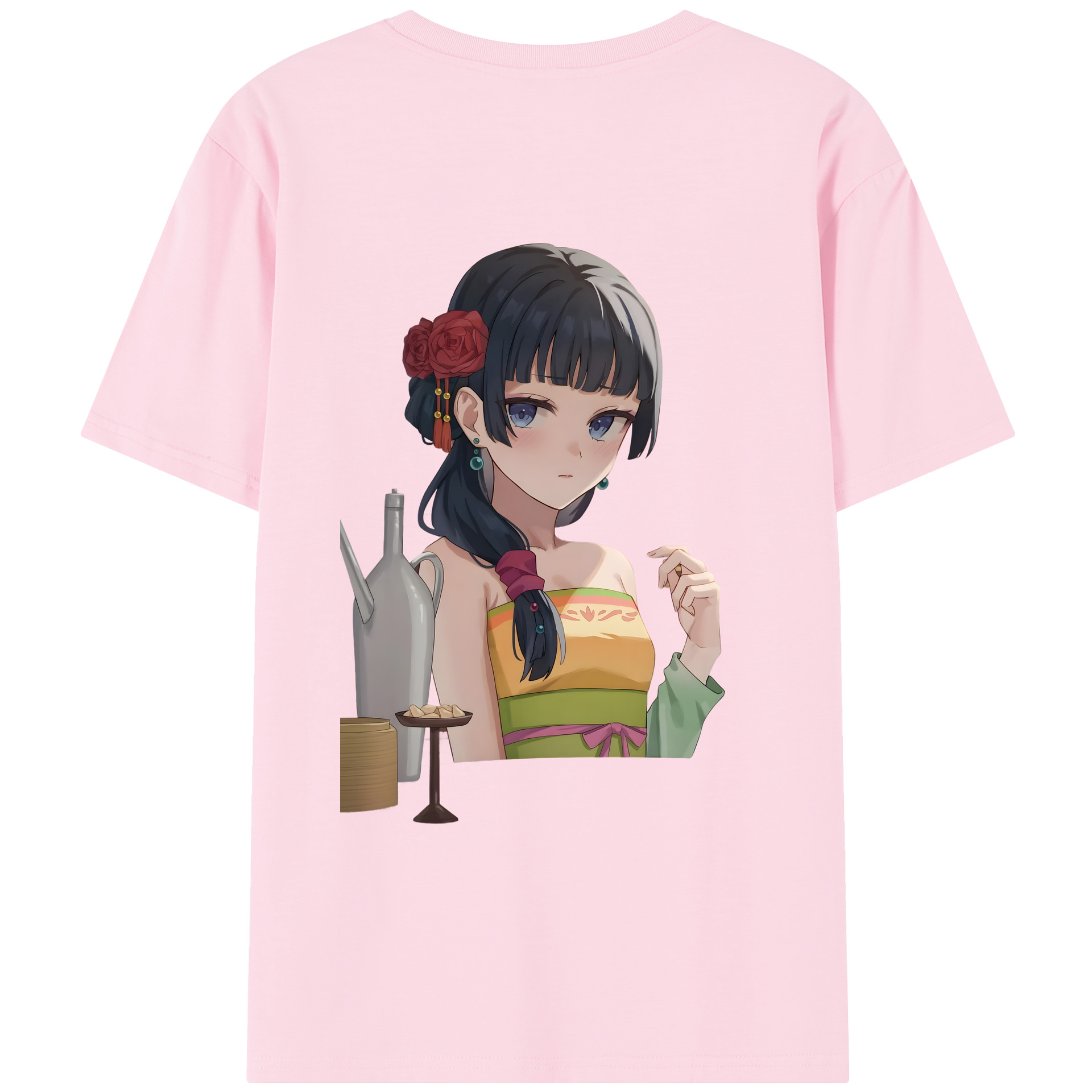 （画像用） 薬屋のひとりごと The Apothecary Diaries 綿100％半袖Tシャツ（背面プリント）