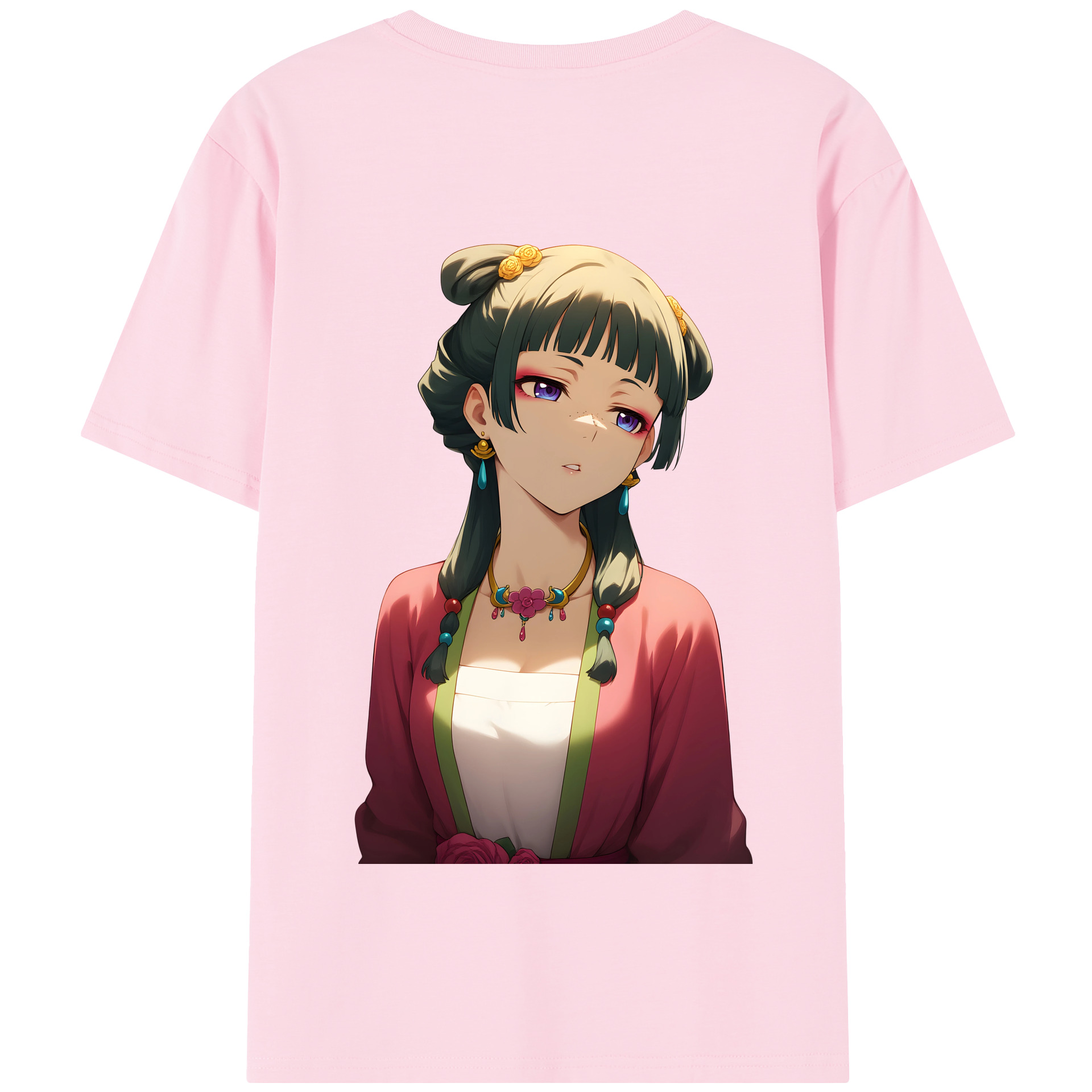 （画像用） 薬屋のひとりごと The Apothecary Diaries 綿100％半袖Tシャツ（背面プリント）