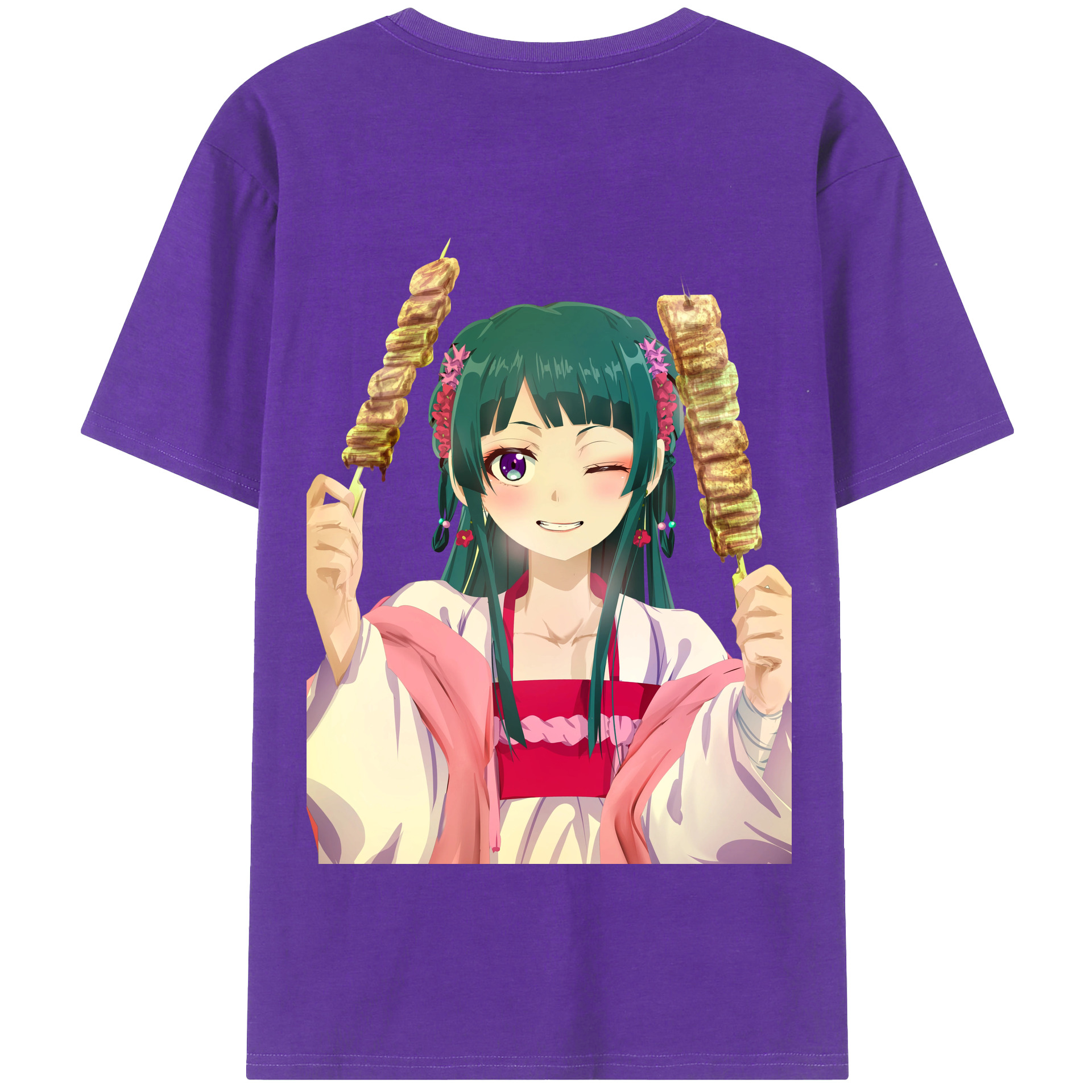 （画像用） 薬屋のひとりごと The Apothecary Diaries 綿100％半袖Tシャツ（背面プリント）