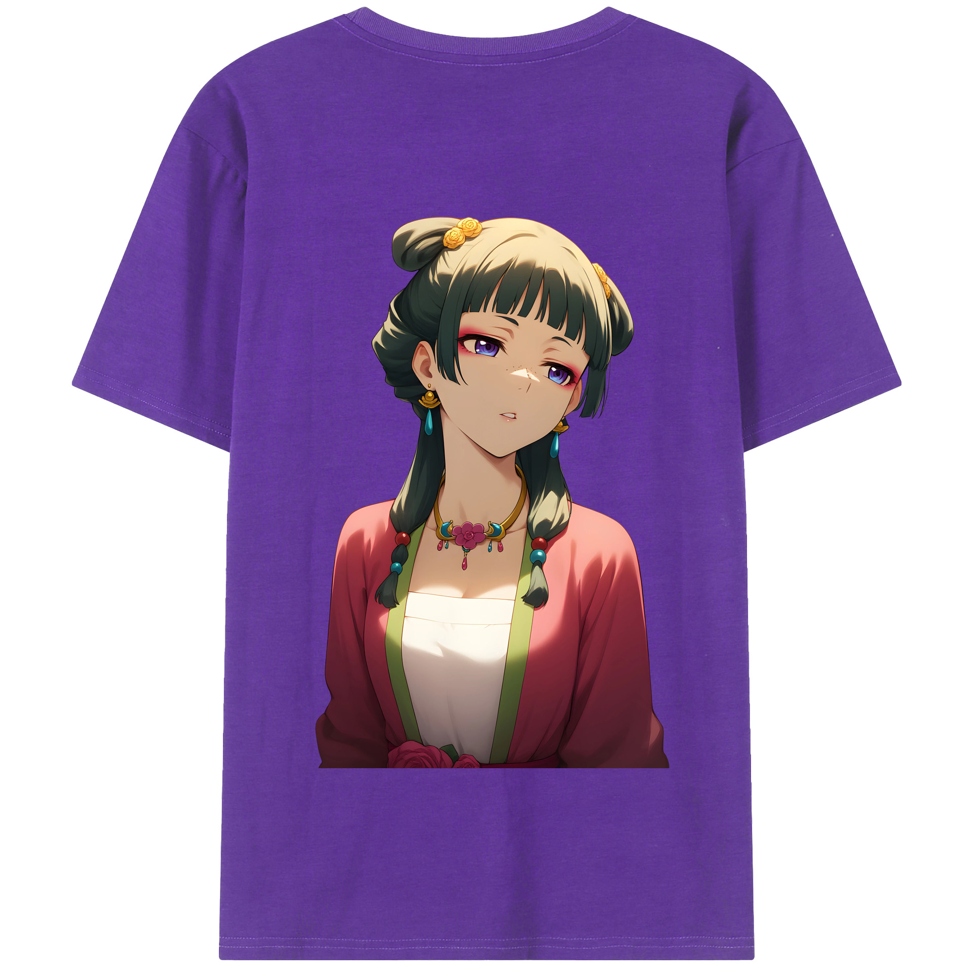 （画像用） 薬屋のひとりごと The Apothecary Diaries 綿100％半袖Tシャツ（背面プリント）