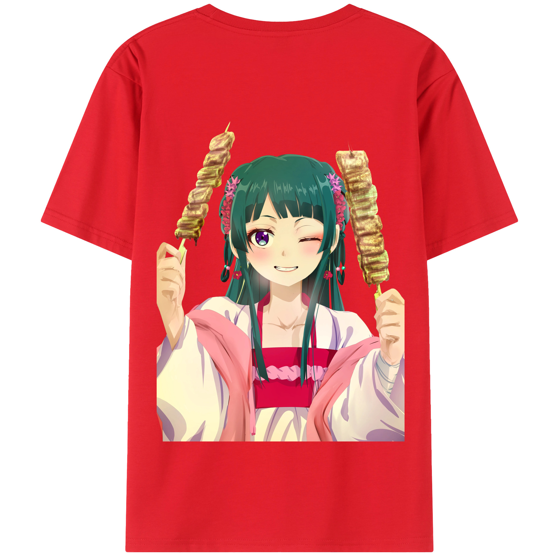 （画像用） 薬屋のひとりごと The Apothecary Diaries 綿100％半袖Tシャツ（背面プリント）