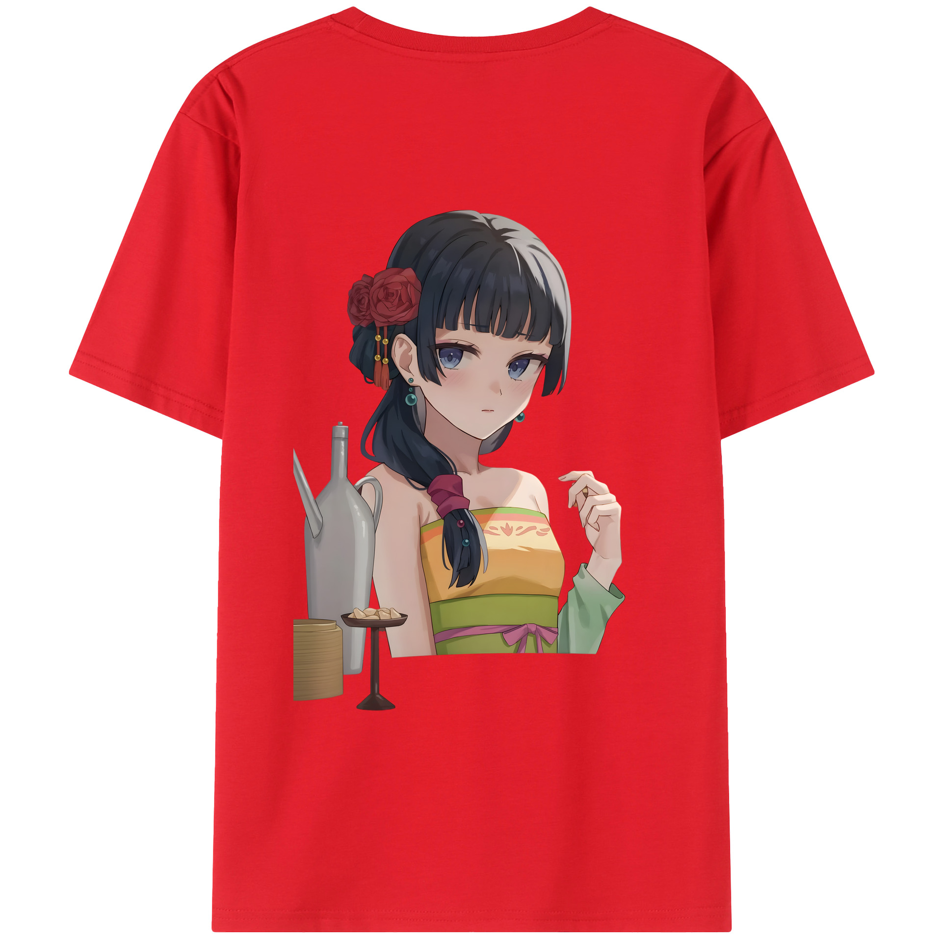 （画像用） 薬屋のひとりごと The Apothecary Diaries 綿100％半袖Tシャツ（背面プリント）