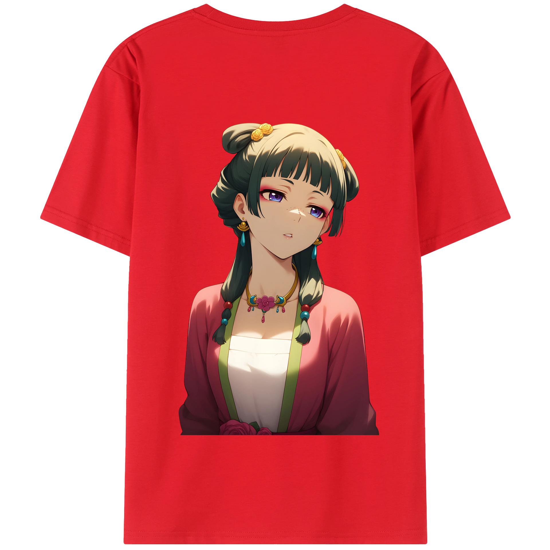 （画像用） 薬屋のひとりごと The Apothecary Diaries 綿100％半袖Tシャツ（背面プリント）