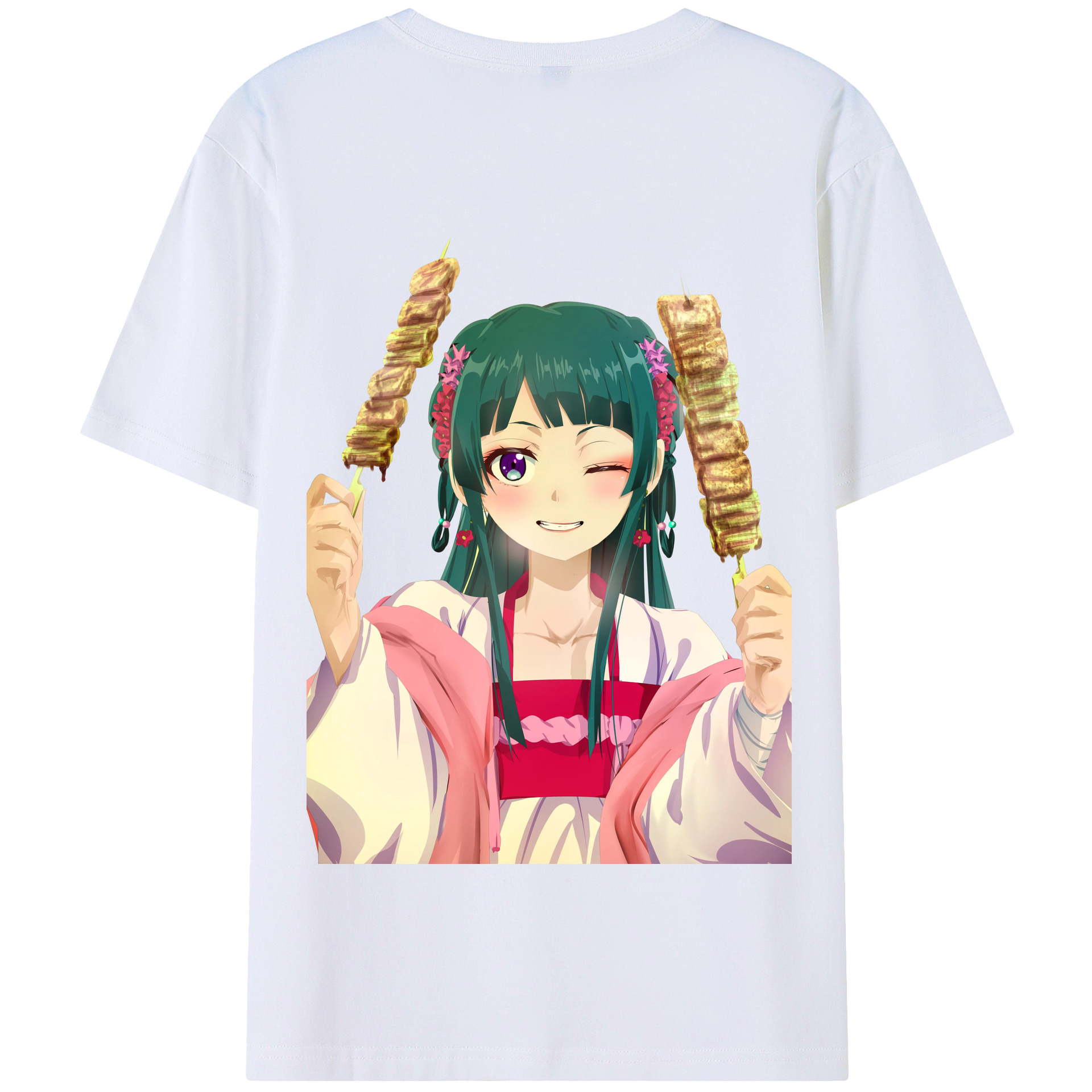 （画像用） 薬屋のひとりごと The Apothecary Diaries 綿100％半袖Tシャツ（背面プリント）