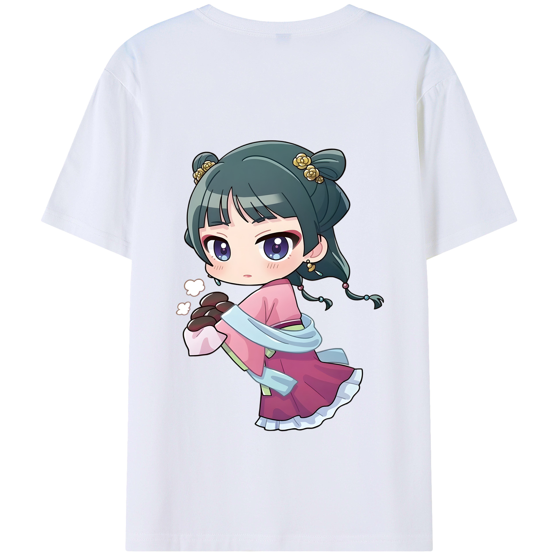 （画像用） 薬屋のひとりごと The Apothecary Diaries 綿100％半袖Tシャツ（背面プリント）