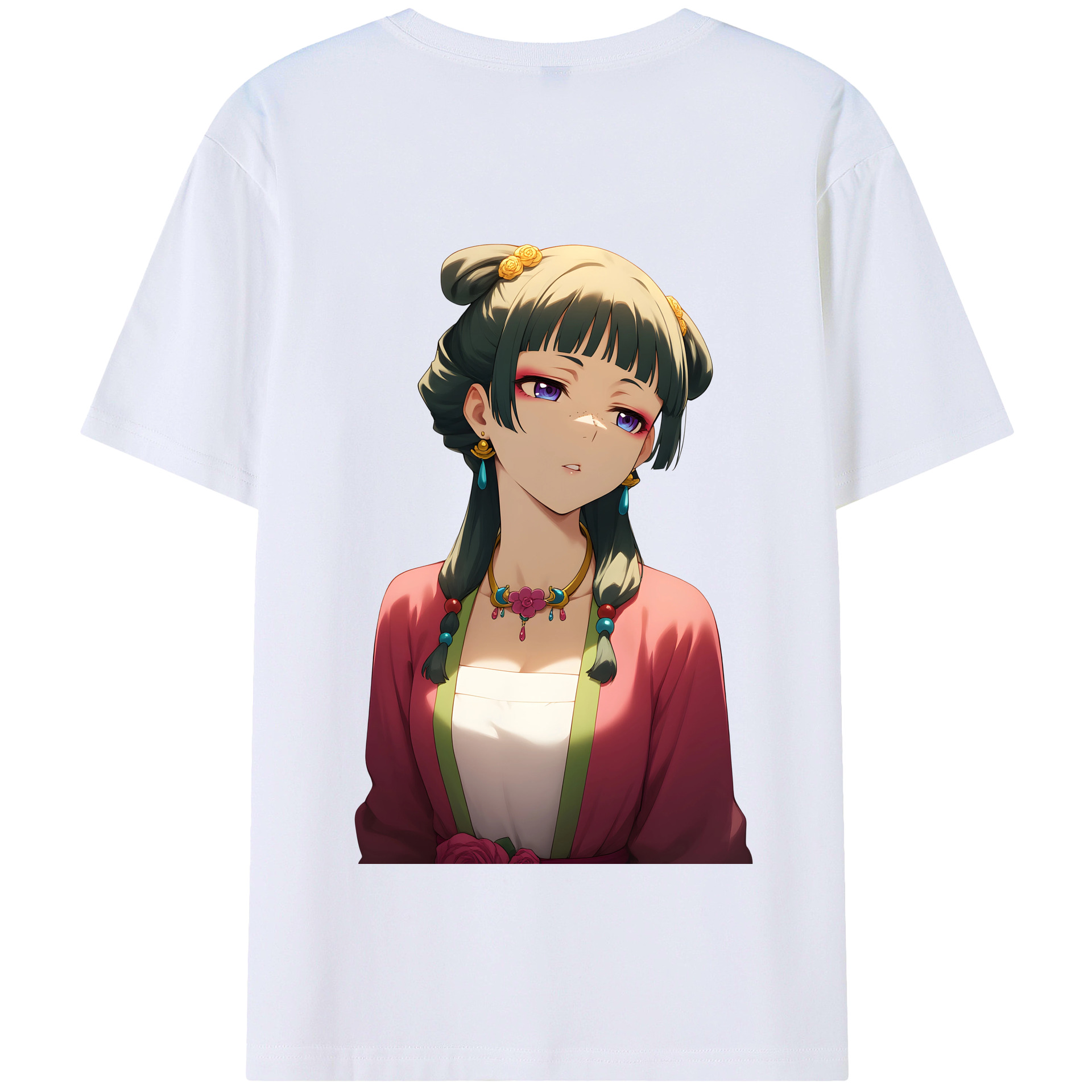（画像用） 薬屋のひとりごと The Apothecary Diaries 綿100％半袖Tシャツ（背面プリント）
