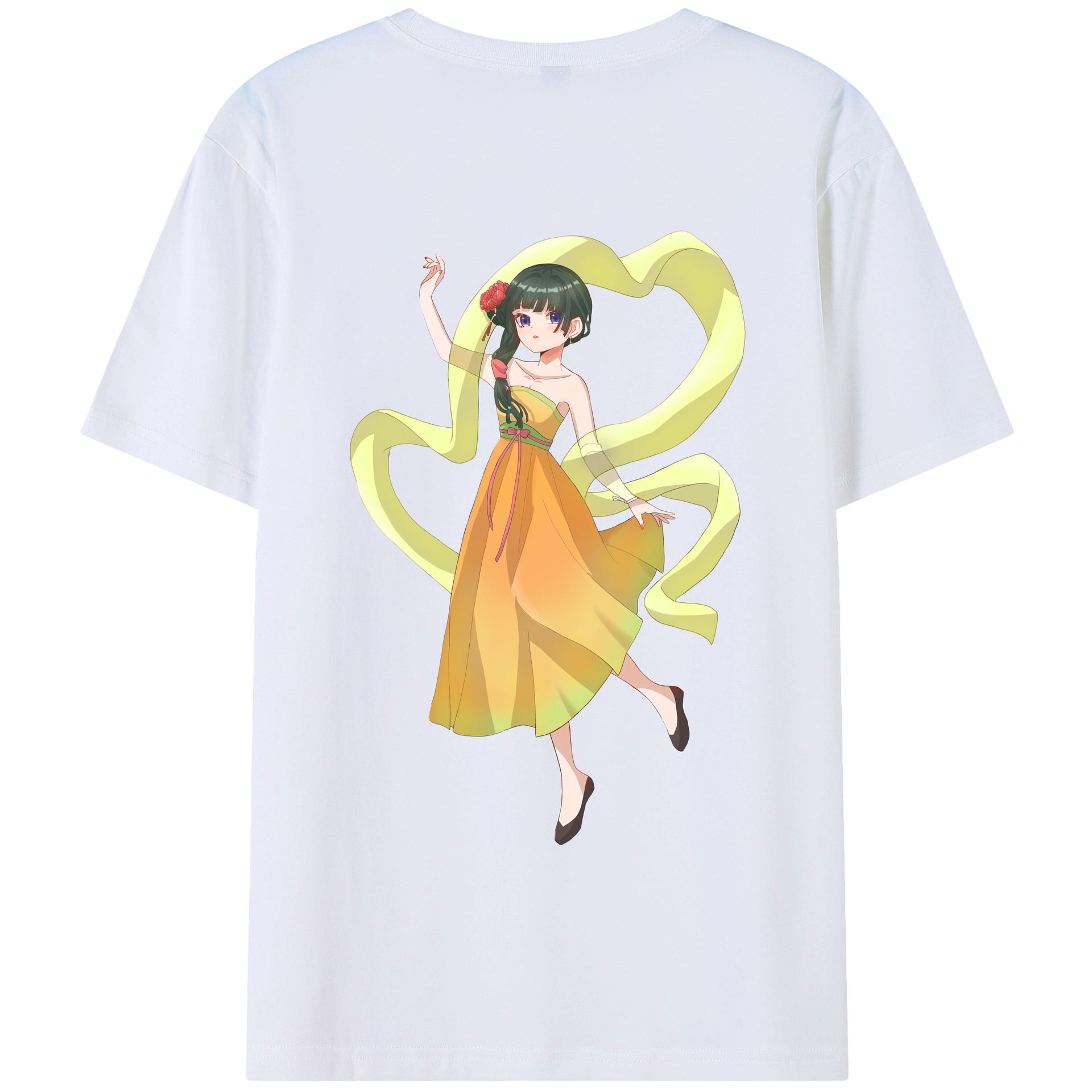 （画像用） 薬屋のひとりごと The Apothecary Diaries 綿100％半袖Tシャツ（背面プリント）