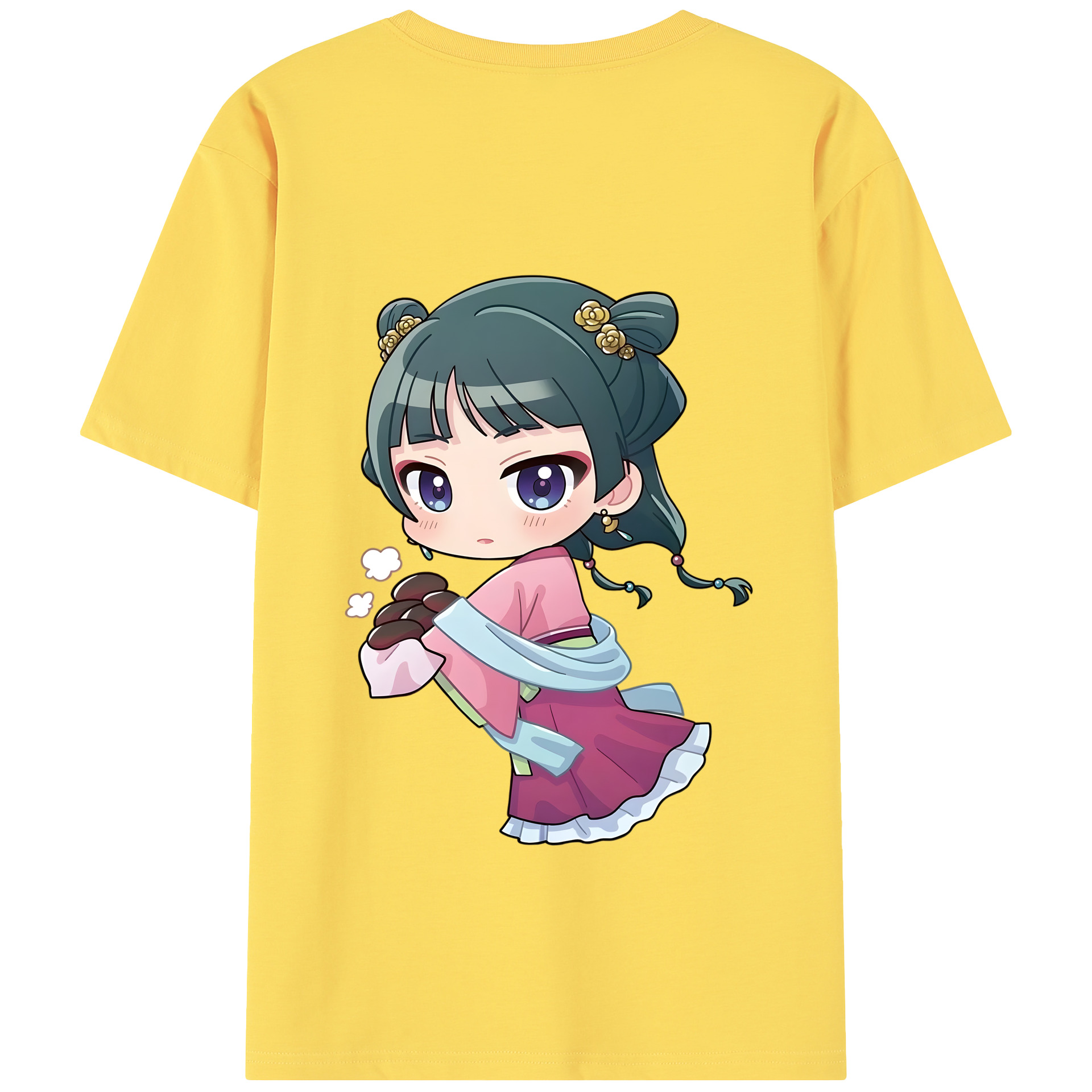 （画像用） 薬屋のひとりごと The Apothecary Diaries 綿100％半袖Tシャツ（背面プリント）