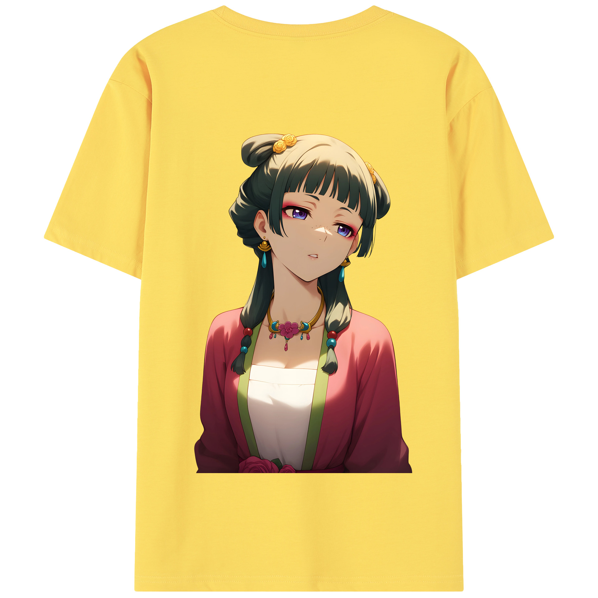 （画像用） 薬屋のひとりごと The Apothecary Diaries 綿100％半袖Tシャツ（背面プリント）